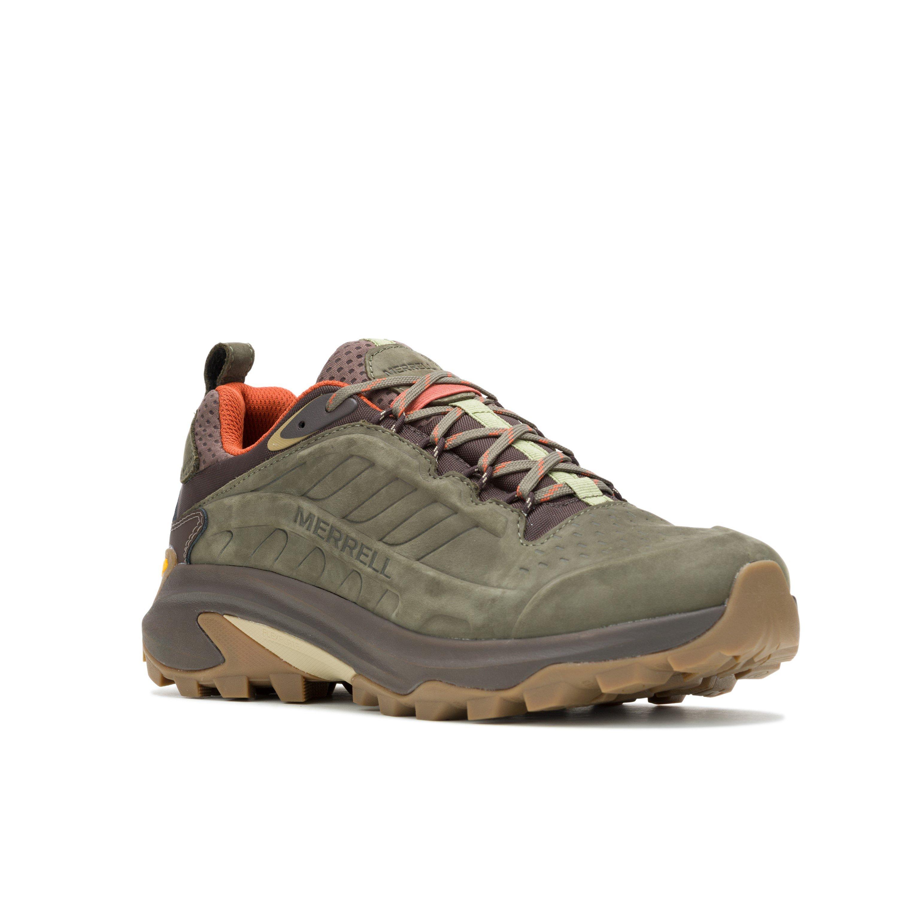 Olive - Merrell - Moab Speed 2 Leather Waterproof Hiking Shoe Mens - 4