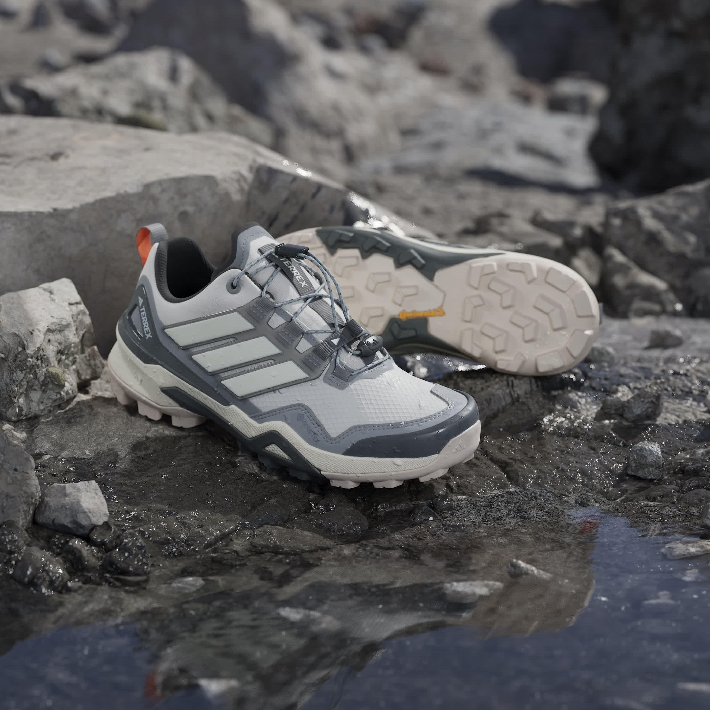 Grey/White/Grey - adidas - Women's Non-Waterproof Hiking Shoes - 15