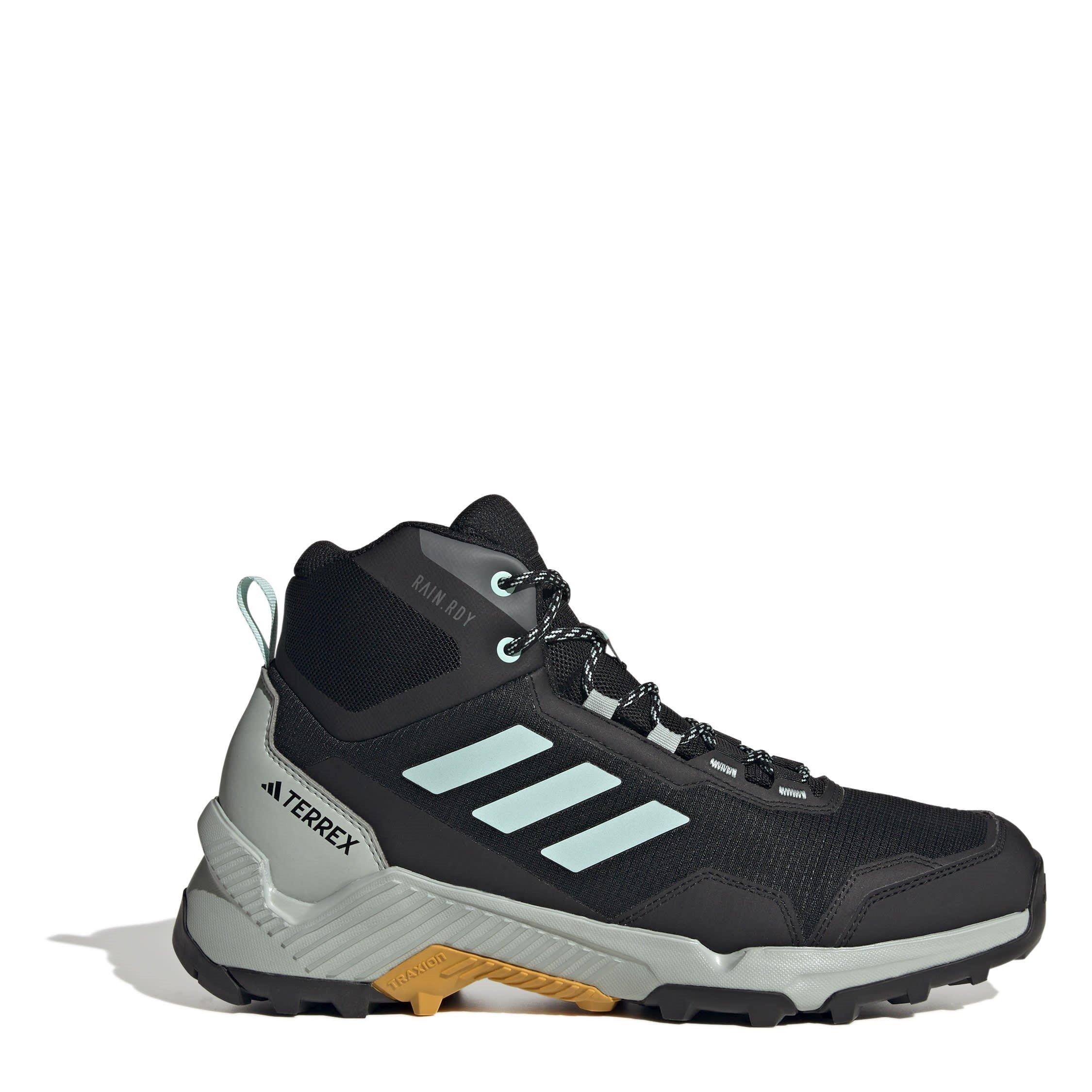 Adidas Men's Waterproof Trail Mid Hiking Shoes - Black - 7.5 (41.3)