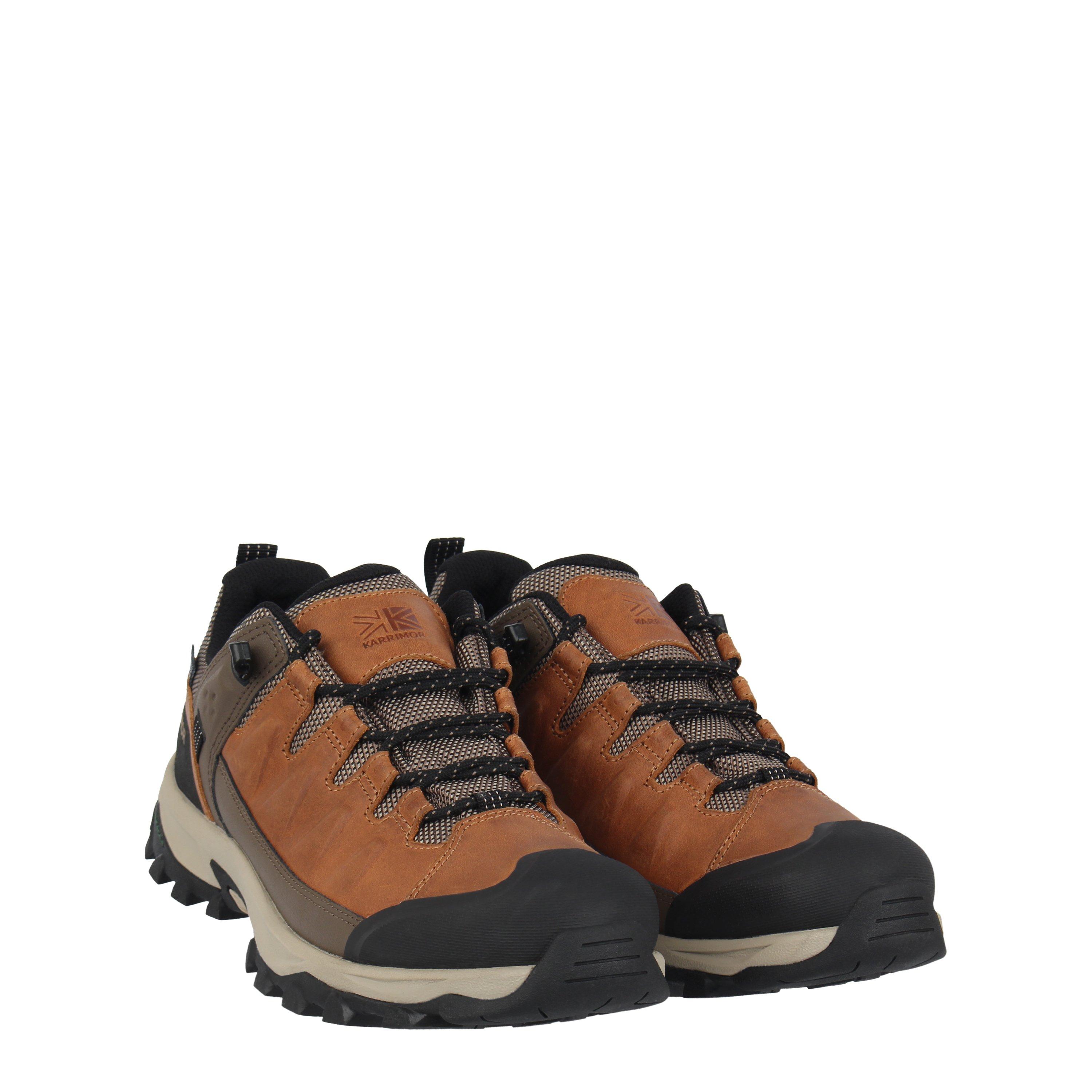 Brown - Karrimor - Logan Leather Waterproof Walking Shoe Mens - 3
