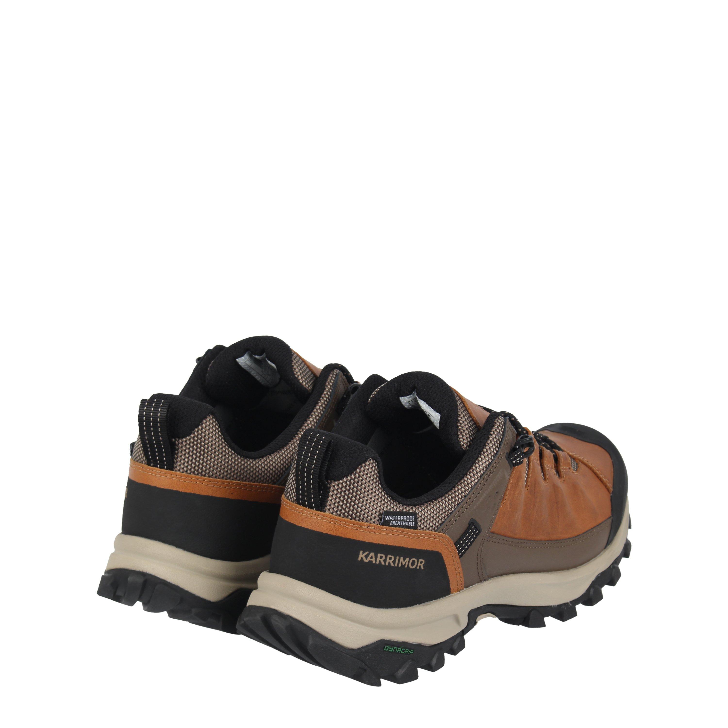 Brown - Karrimor - Logan Leather Waterproof Walking Shoe Mens - 4