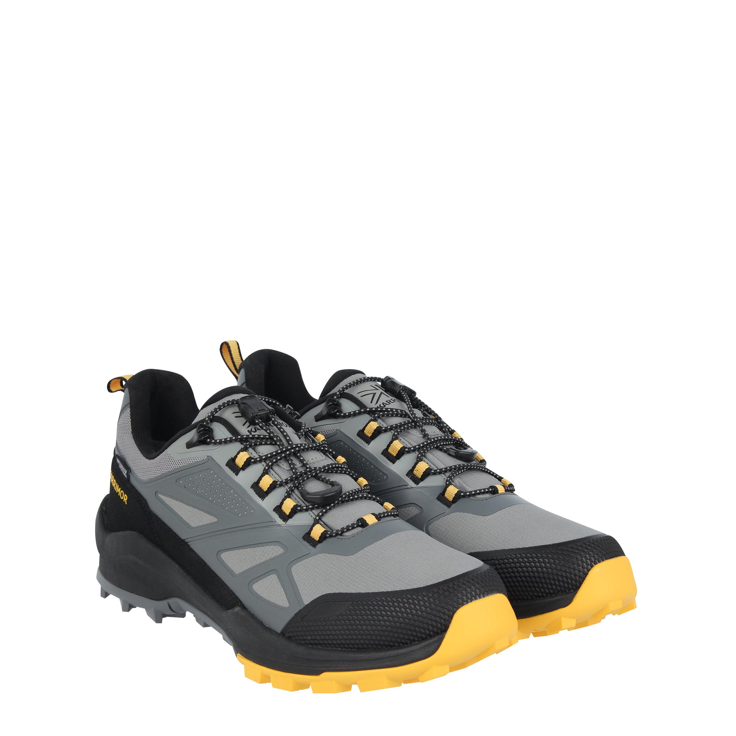 Grey/Mustard - Karrimor - Monti Waterproof Walking Shoes Mens - 3