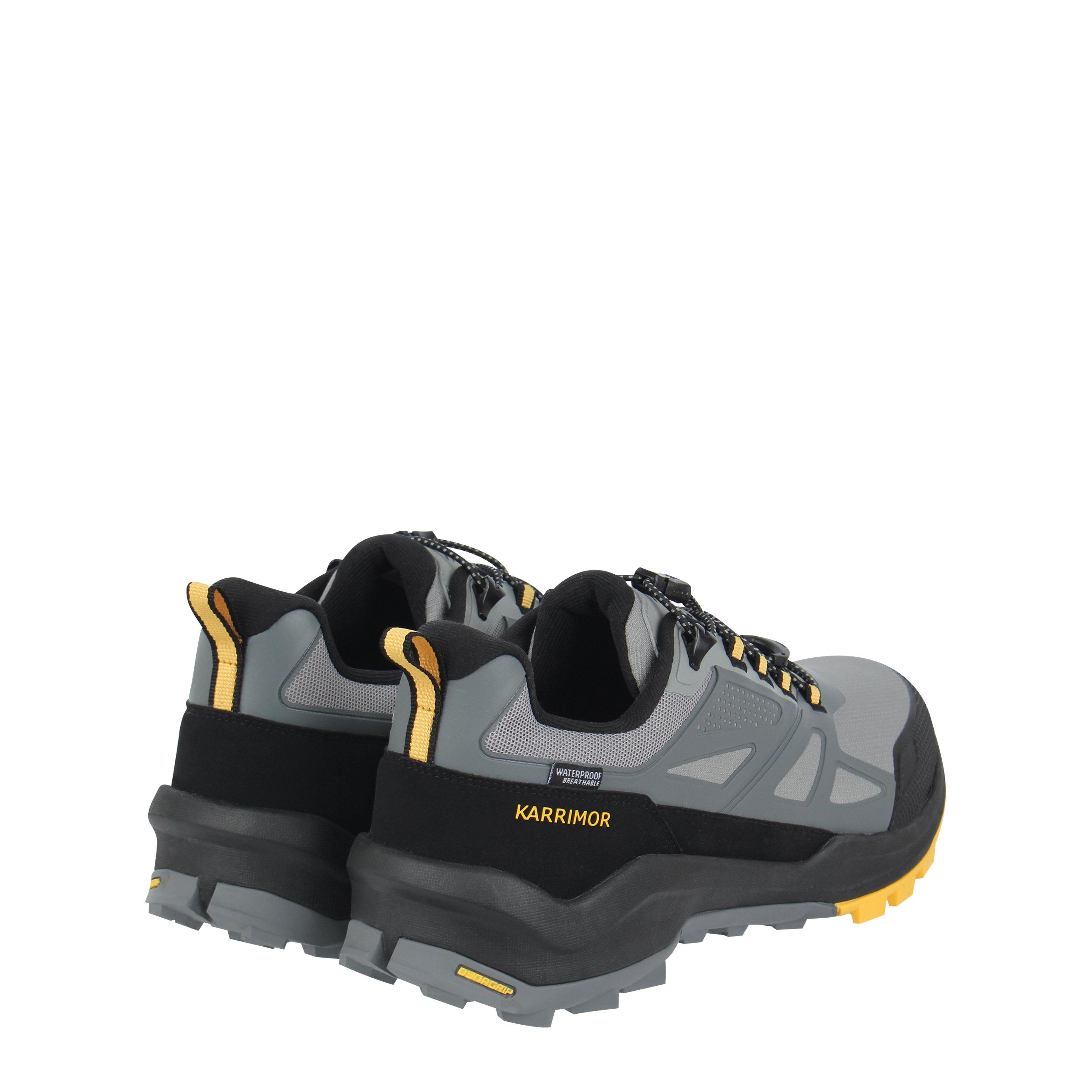 Grey/Mustard - Karrimor - Monti Waterproof Walking Shoes Mens - 4