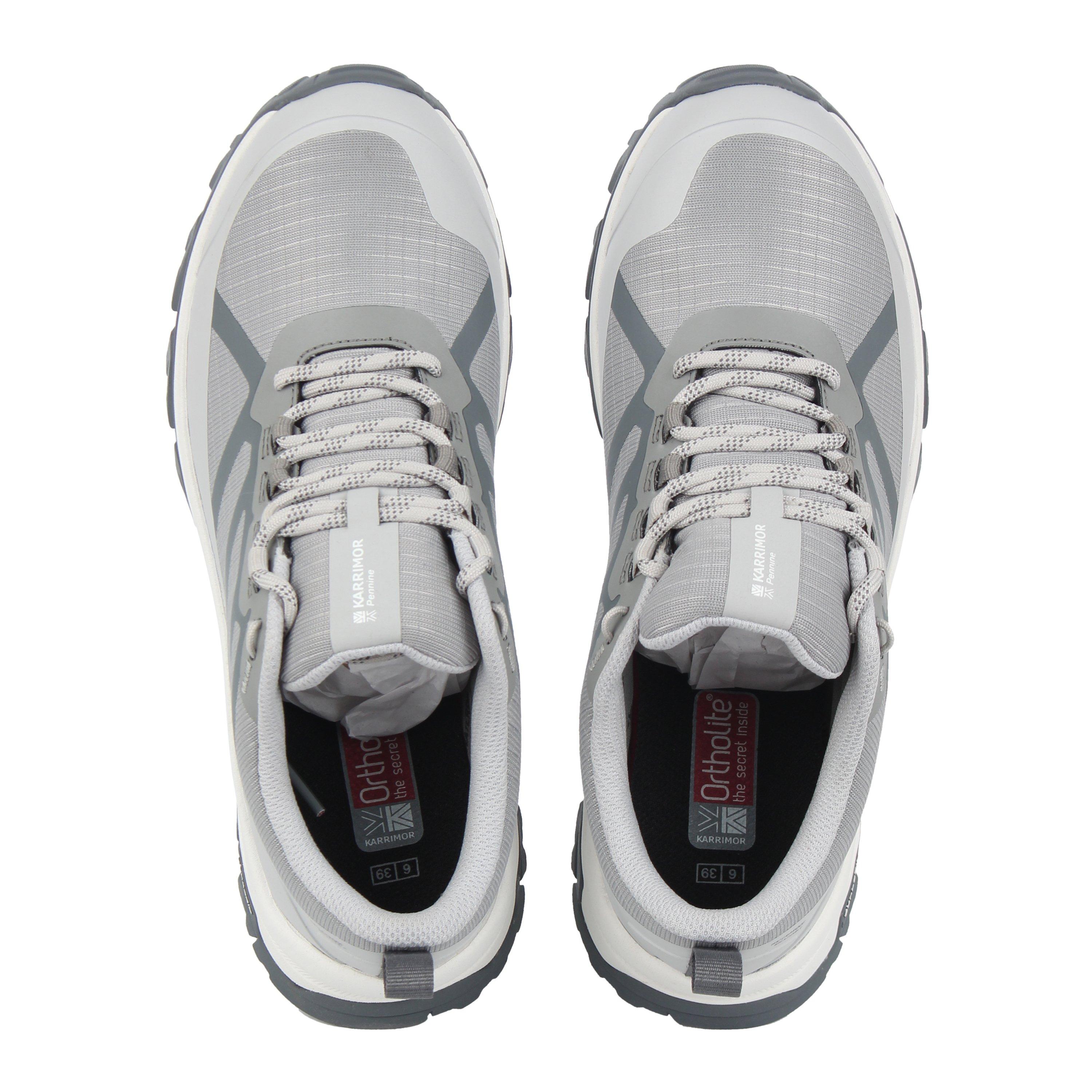 Grey/White - Karrimor - Pennine Waterproof Walking Shoe Womens - 5