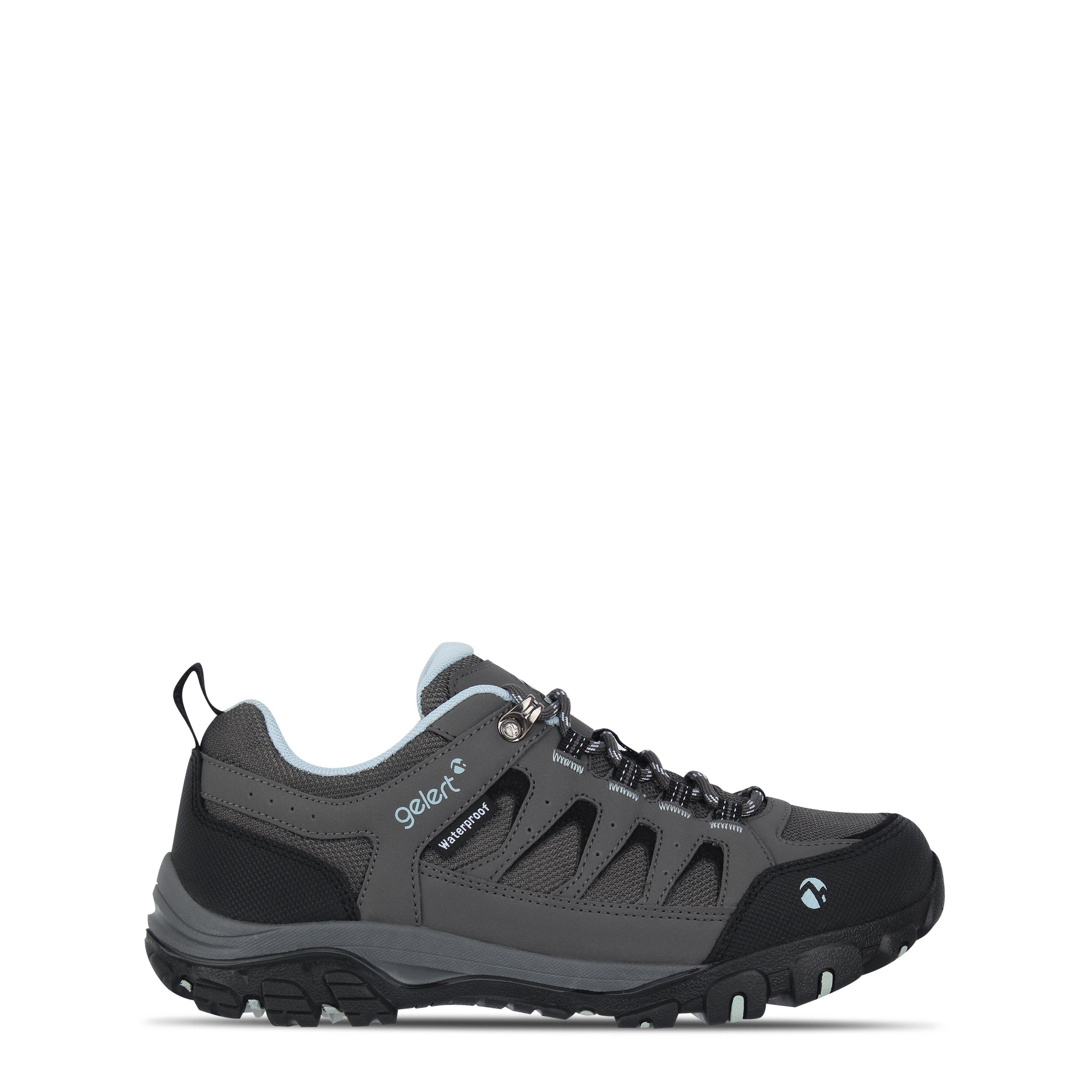 Charcoal/Blue - Gelert - Ridgeway Waterrproof Walking Shoe Womens - 1