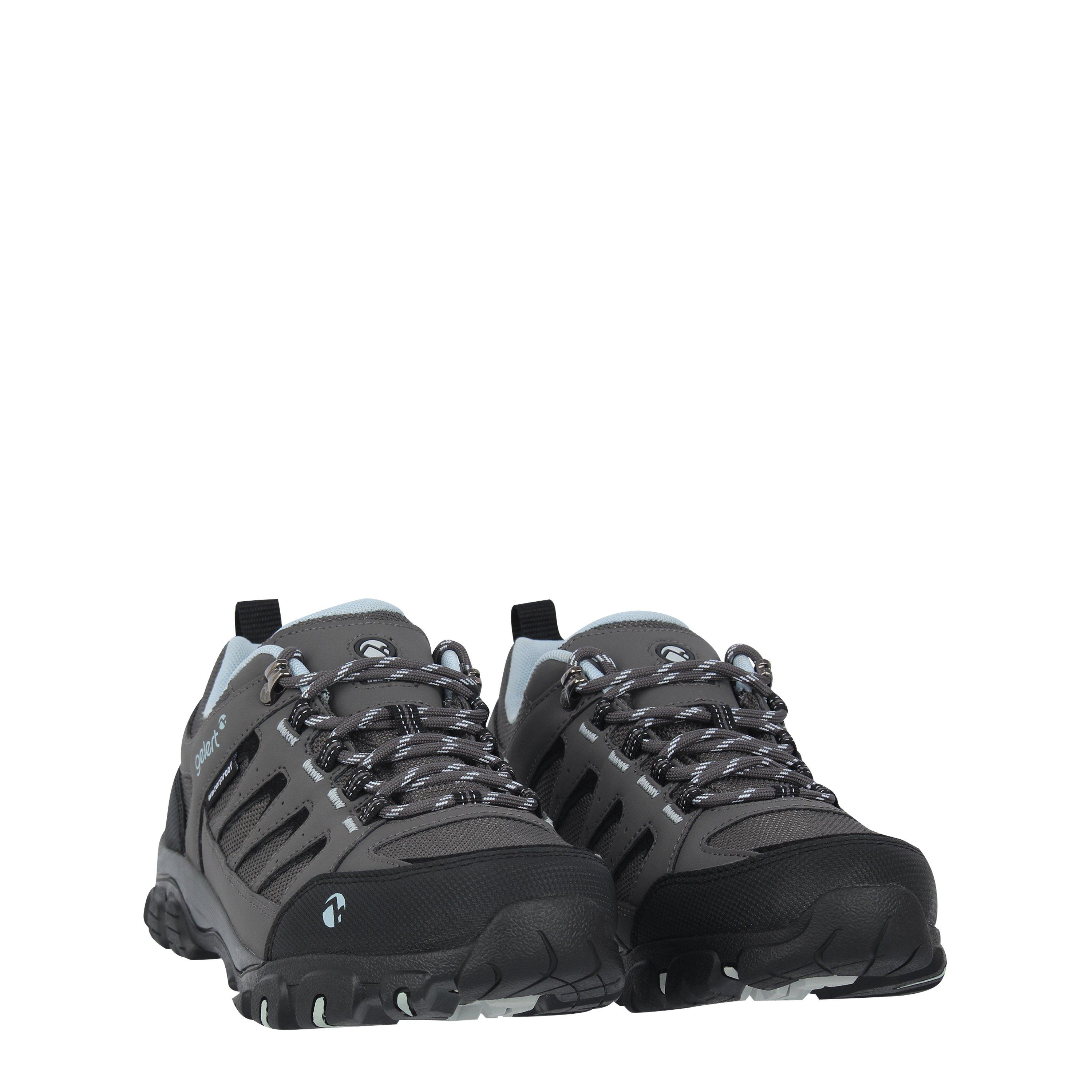 Carbone/Blu - Gelert - Gelert Ridgeway Waterrproof Walking Shoe Womens - 3