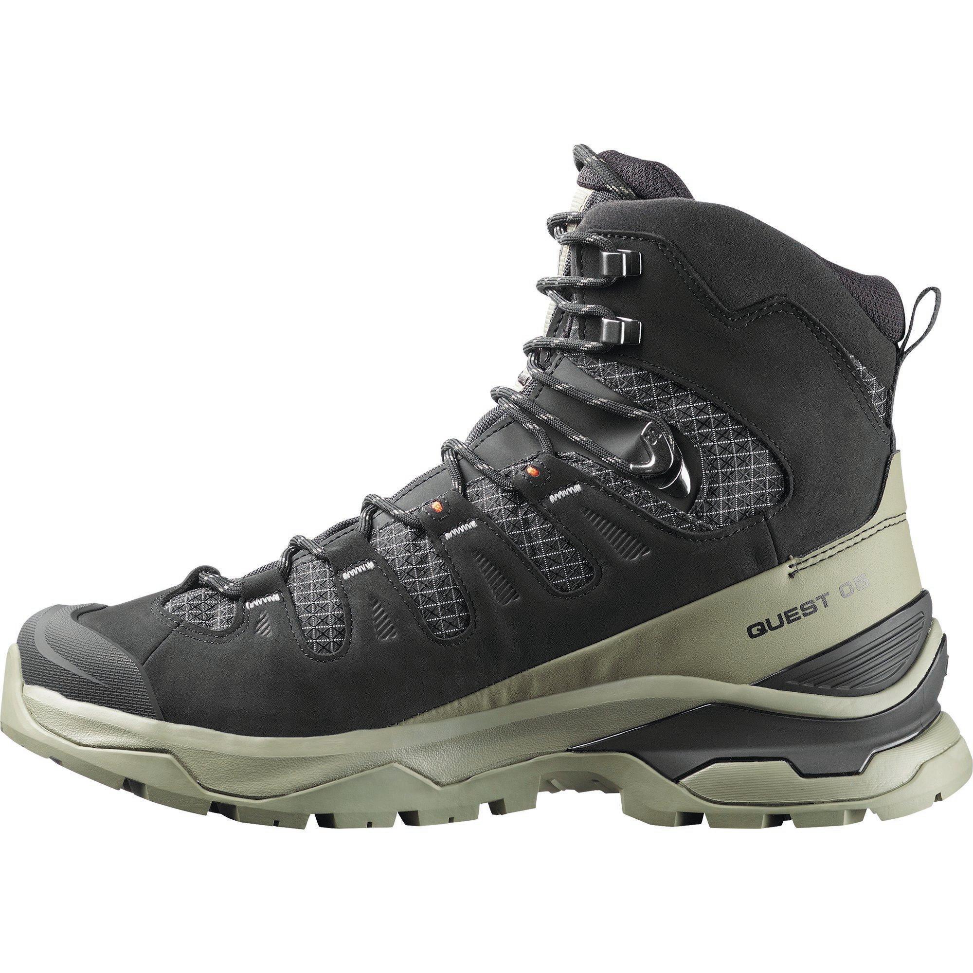 Black/Lichen - Salomon - Quest 5 GTX Mens Hiking Boot - 2