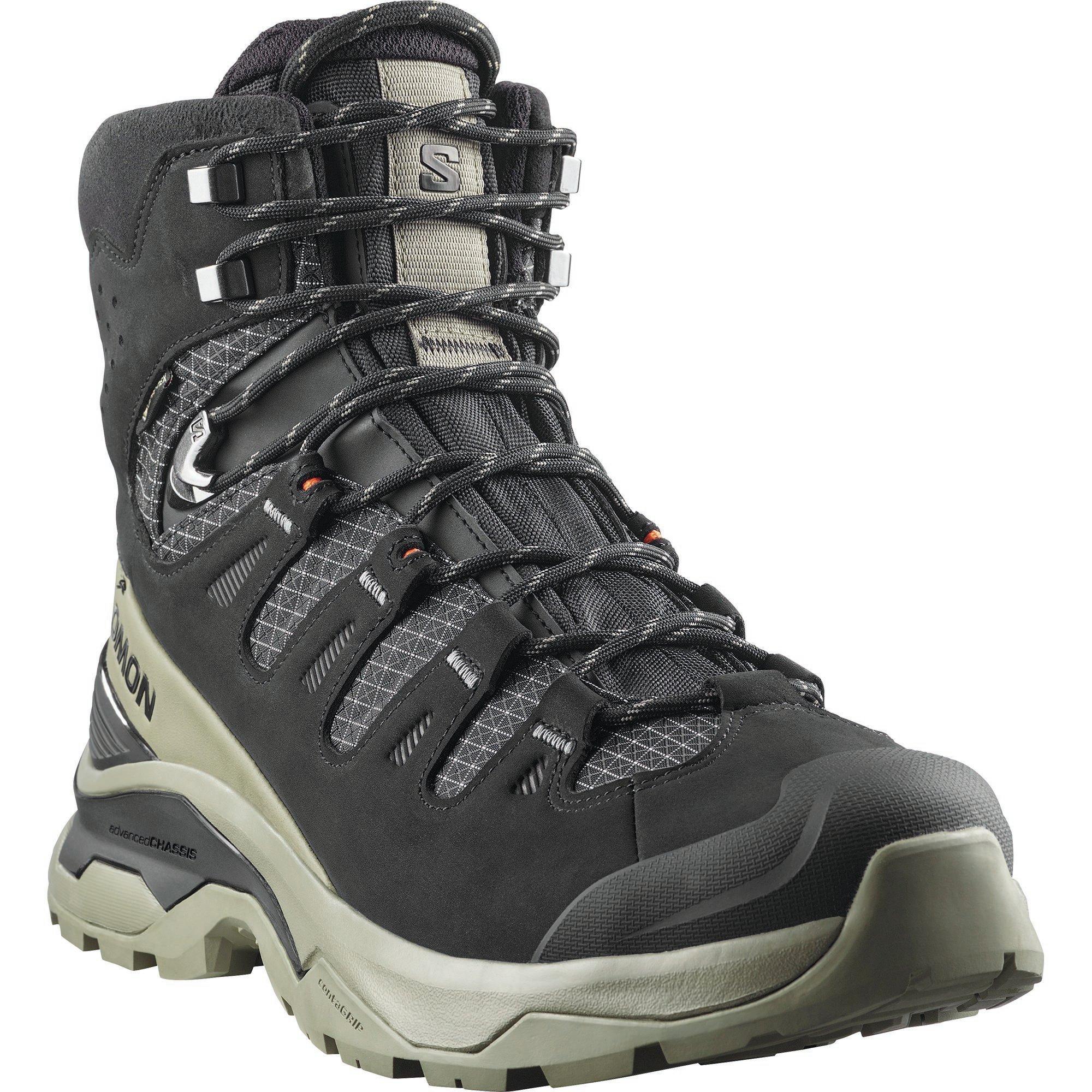 Black/Lichen - Salomon - Quest 5 GTX Mens Hiking Boot - 3