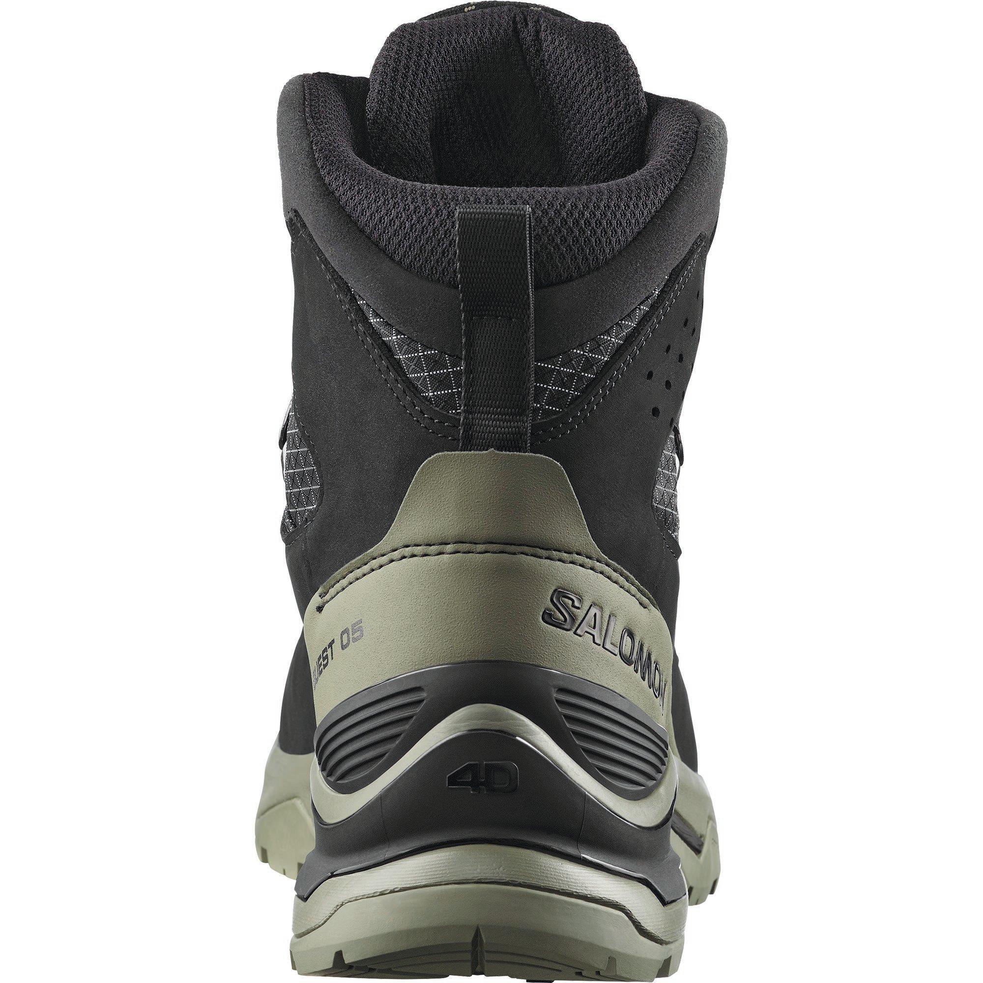 Black/Lichen - Salomon - Quest 5 GTX Mens Hiking Boot - 4