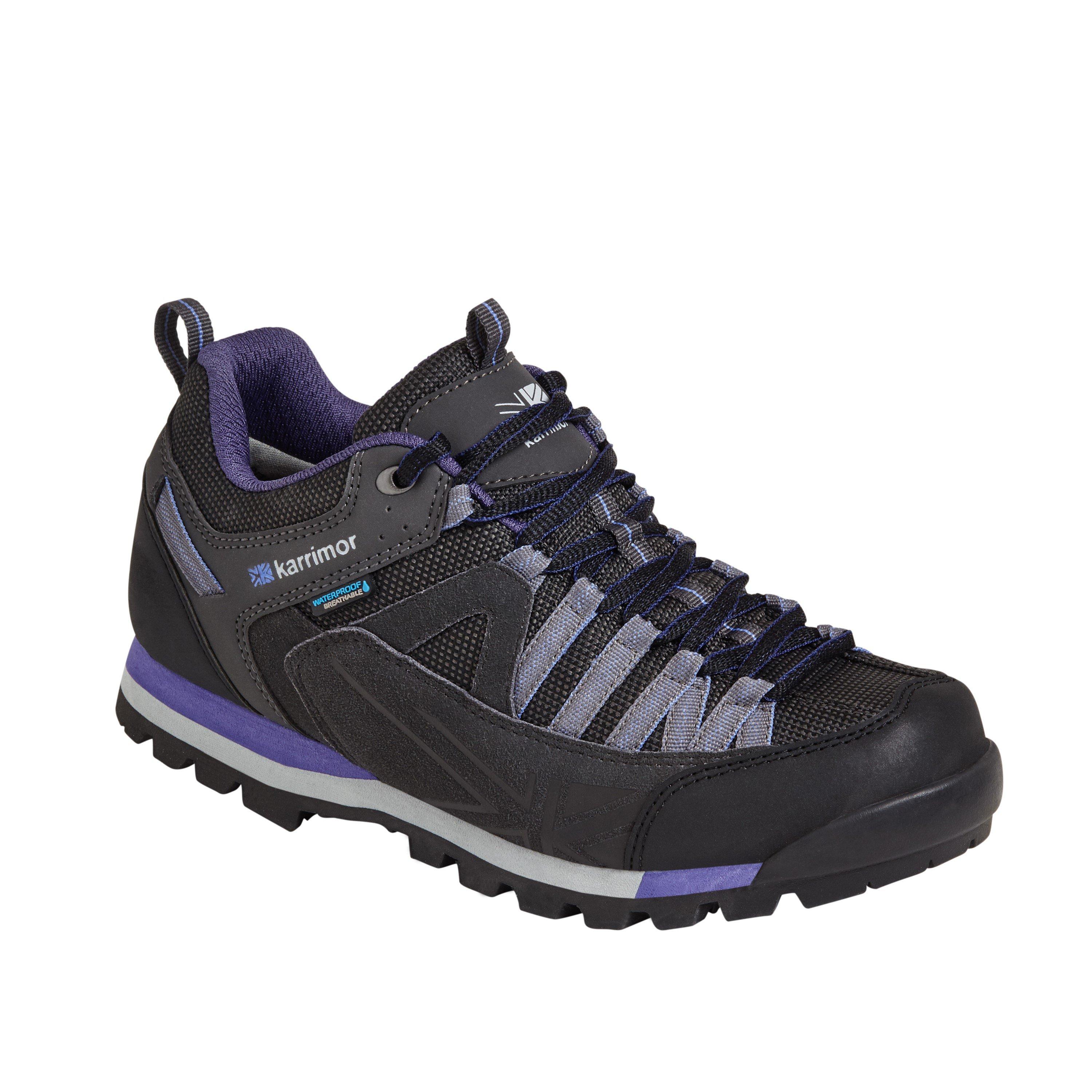 Karrimor Women's Spike Low Waterproof Hiking Shoes - Black/Purple - 6 (39)