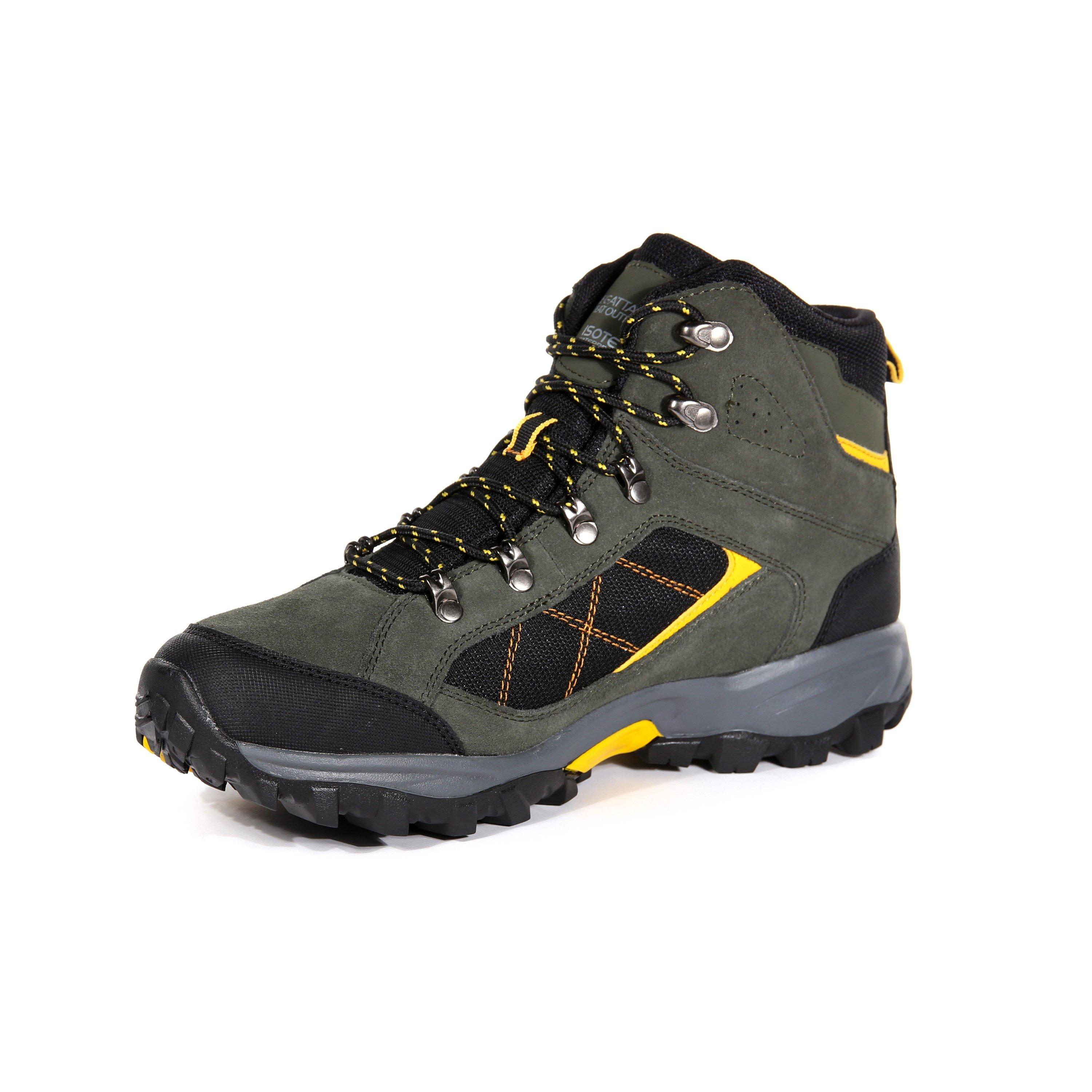 DkKhaki/Gold - Regatta - Clydebank Suede Waterproof Hiking Boot - 2