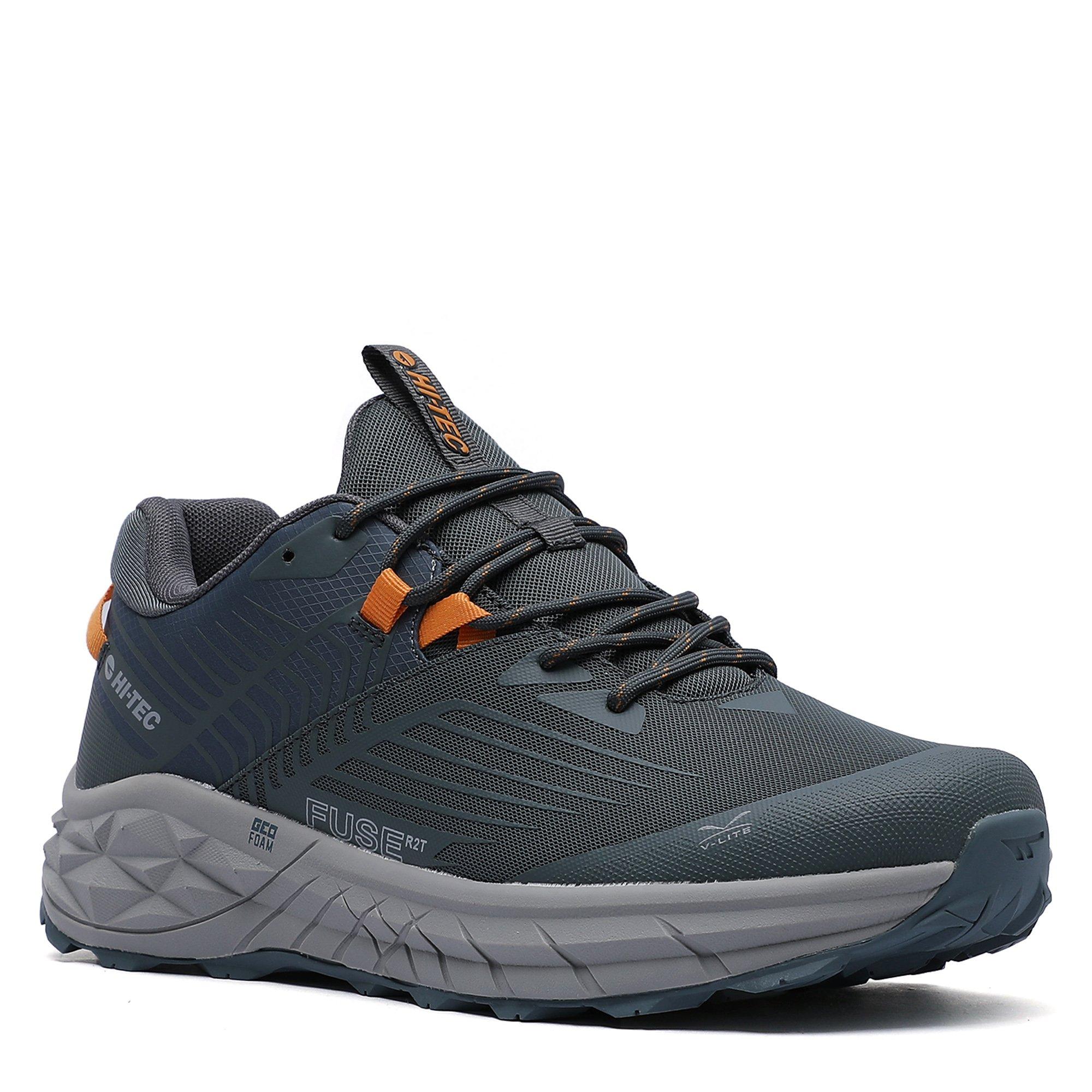 DkSlate/BMgold - Hi Tec - Geo Fuse Low Non-Waterproof Hiking Shoes - 5