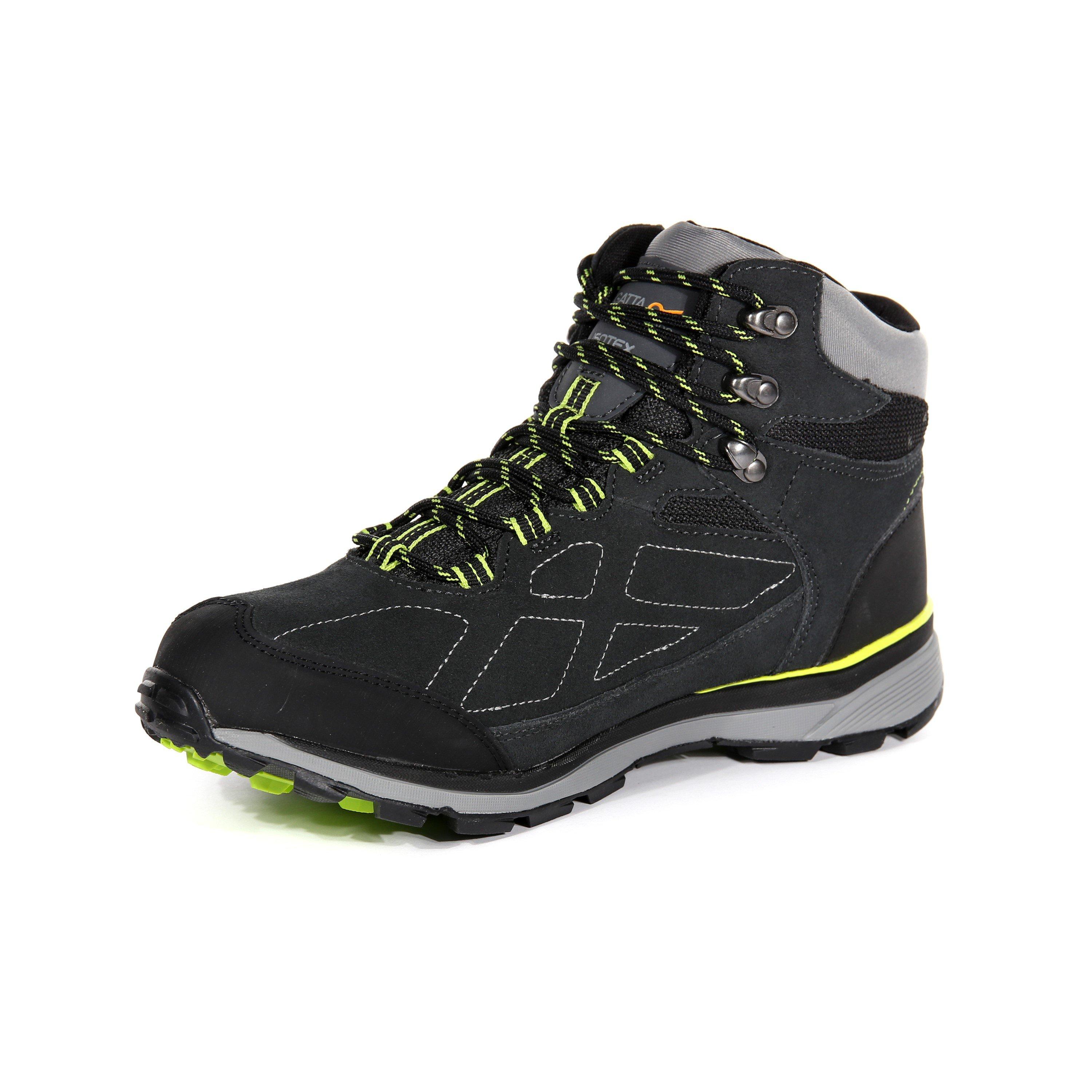 Briar/LimeGr - Regatta - Men's Samaris Suede Breathable Waterproof Hiking Boot - 2