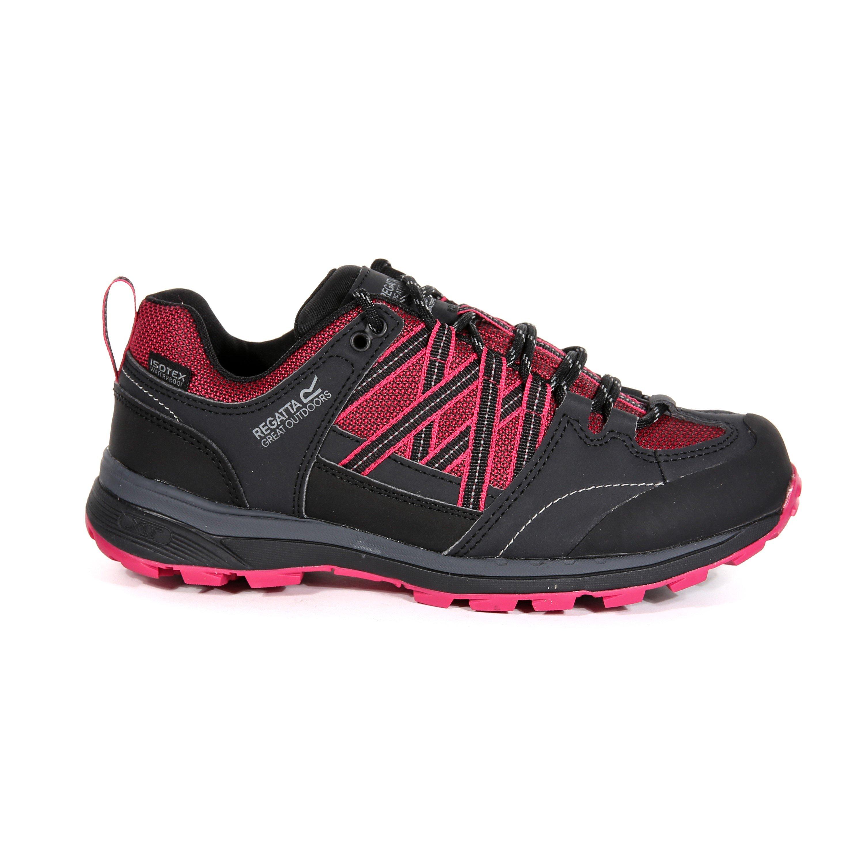Regatta Women's Samaris Waterproof Walking Shoes - Dkcerise/Ash - 3 (36)