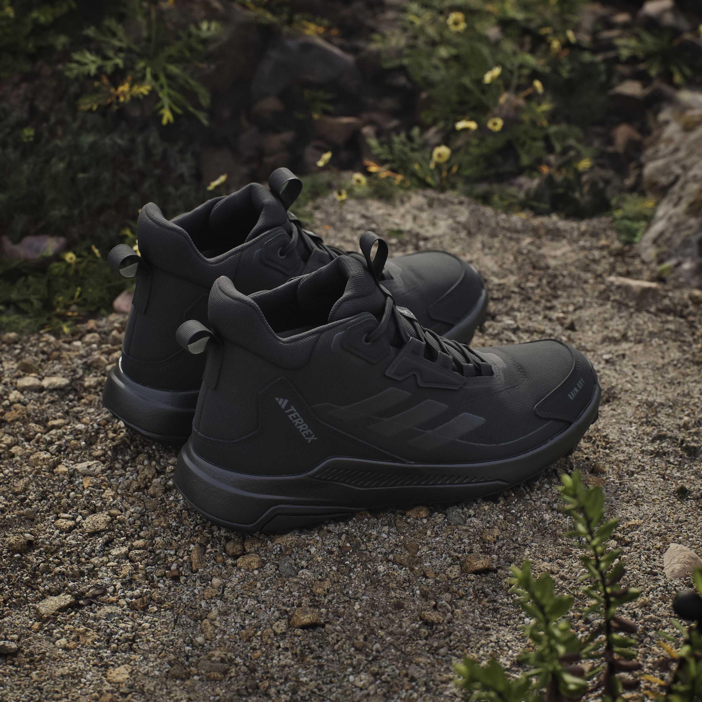 Noir - adidas - Terrex Anylander Mid Rain.Rdy Hiking Shoes - 13