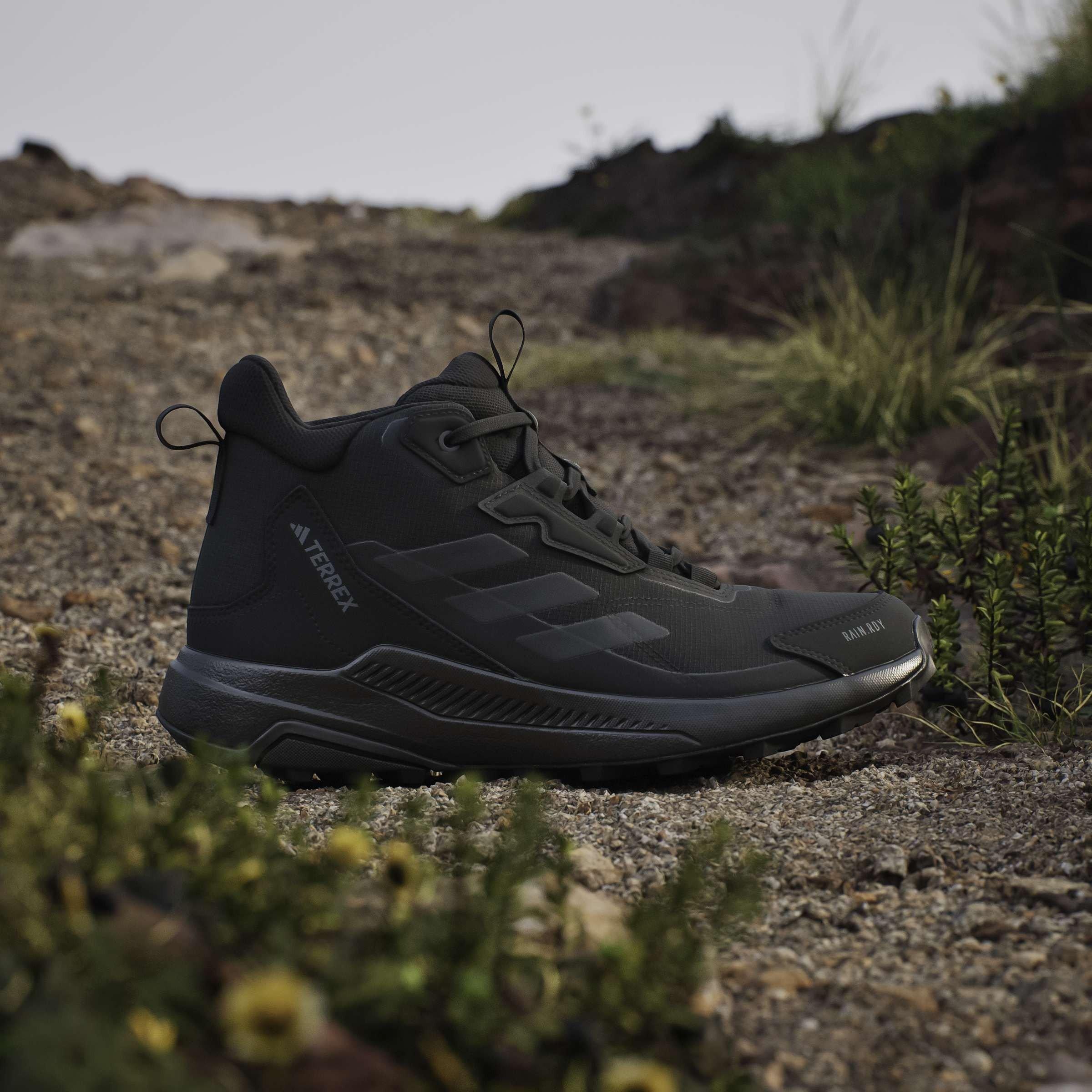 Noir - adidas - Terrex Anylander Mid Rain.Rdy Hiking Shoes - 10