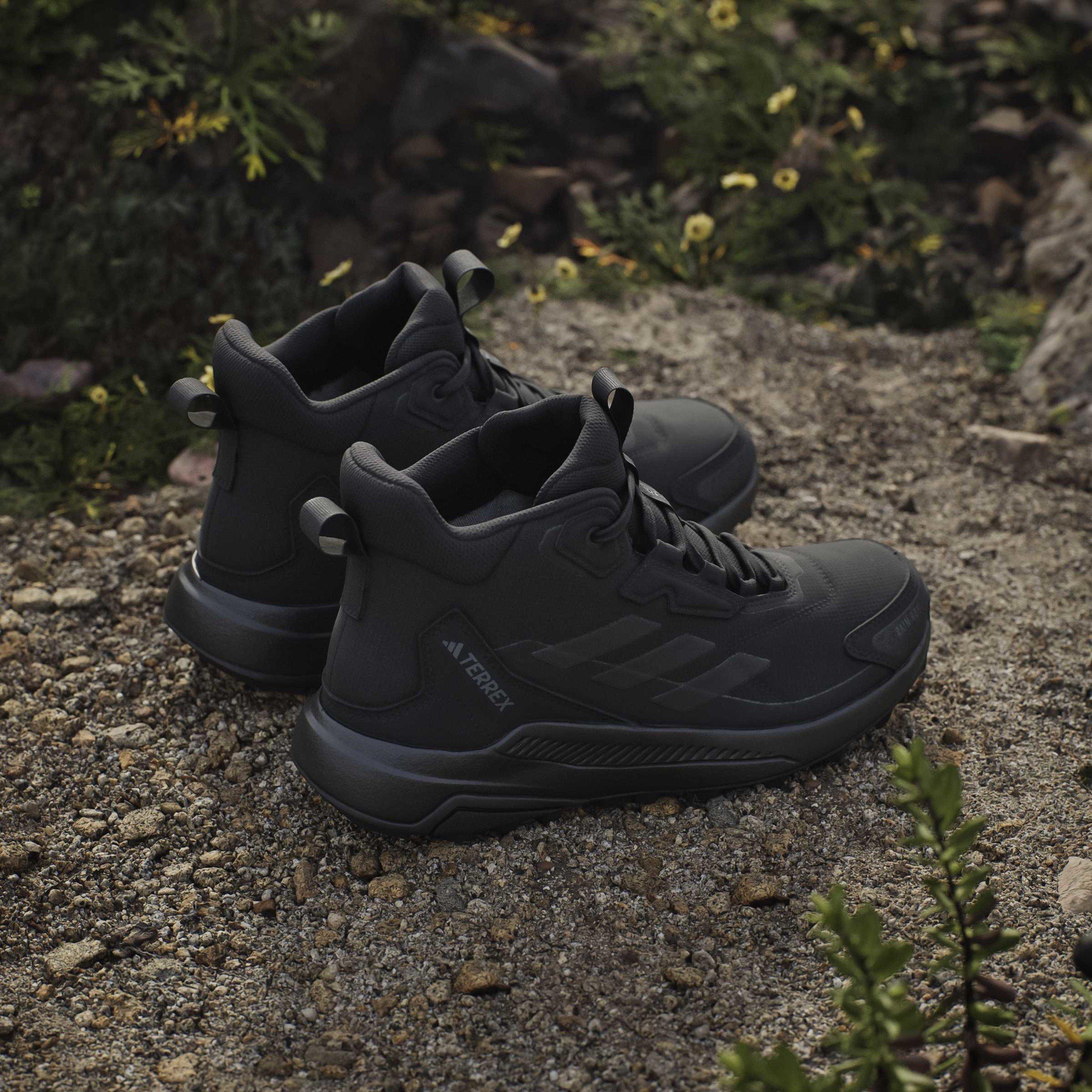 Black - adidas - Terrex Anylander Mid Rain.Rdy Hiking Shoes Womens - 13