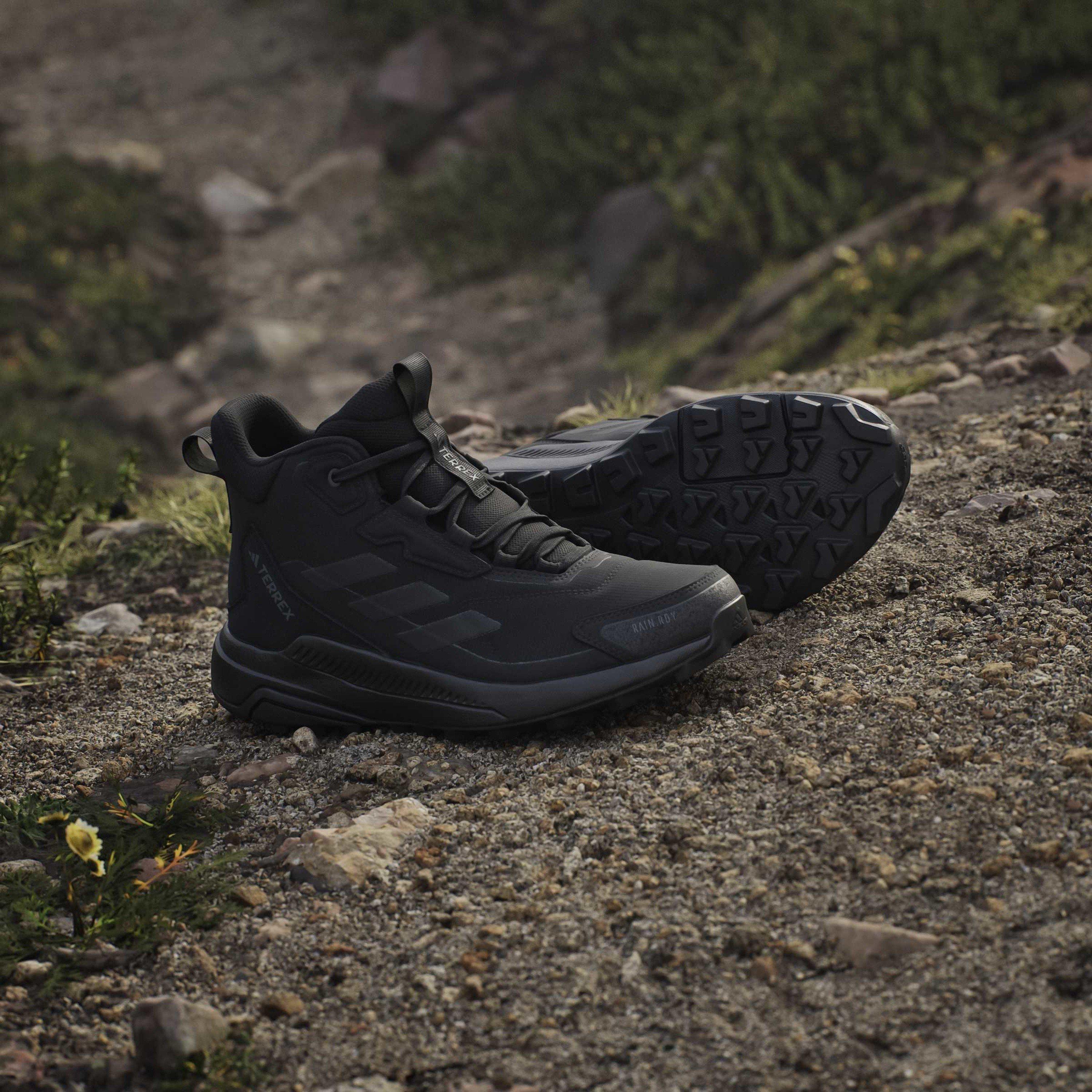 Black - adidas - Terrex Anylander Mid Rain.Rdy Hiking Shoes Womens - 15