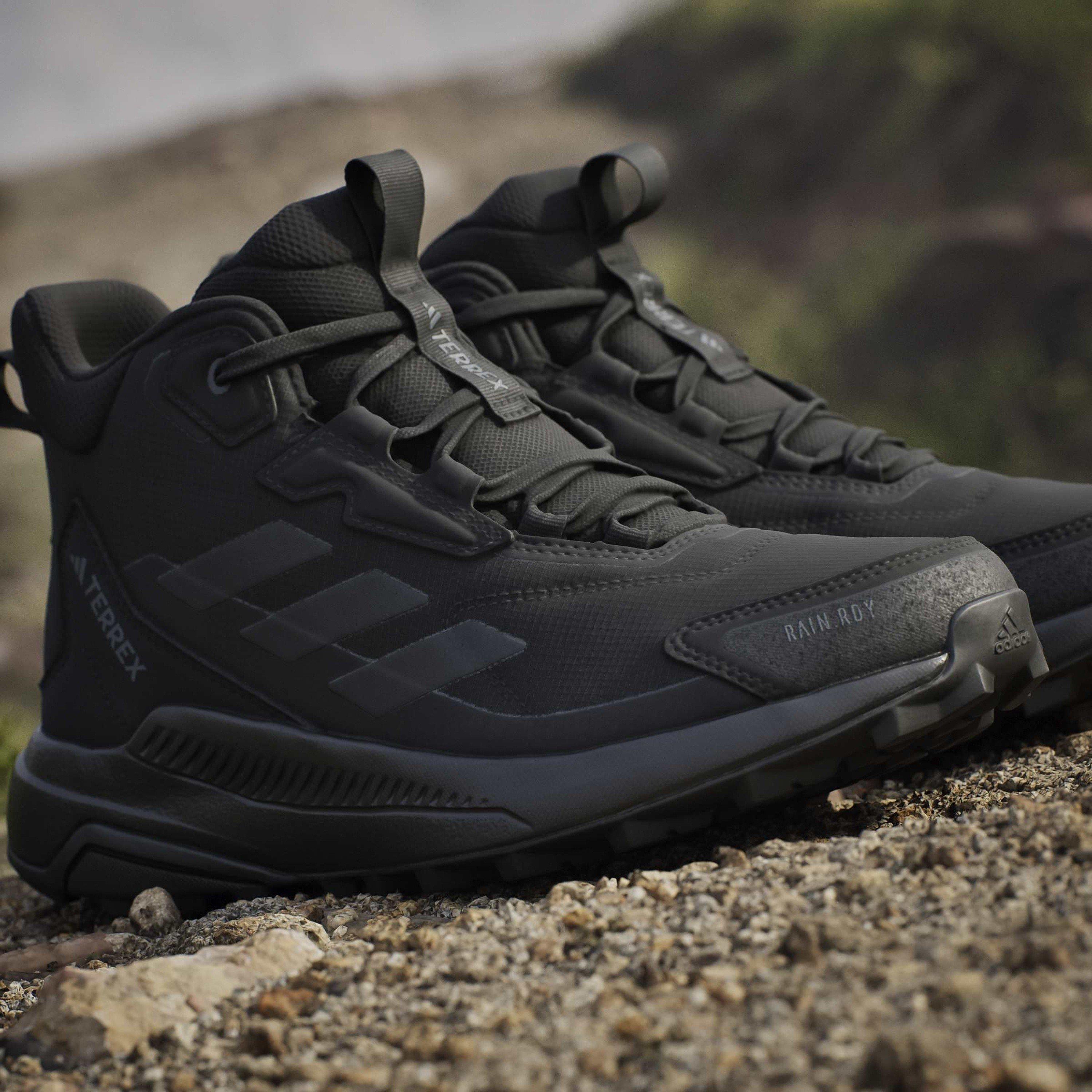 Black - adidas - Terrex Anylander Mid Rain.Rdy Hiking Shoes Womens - 16