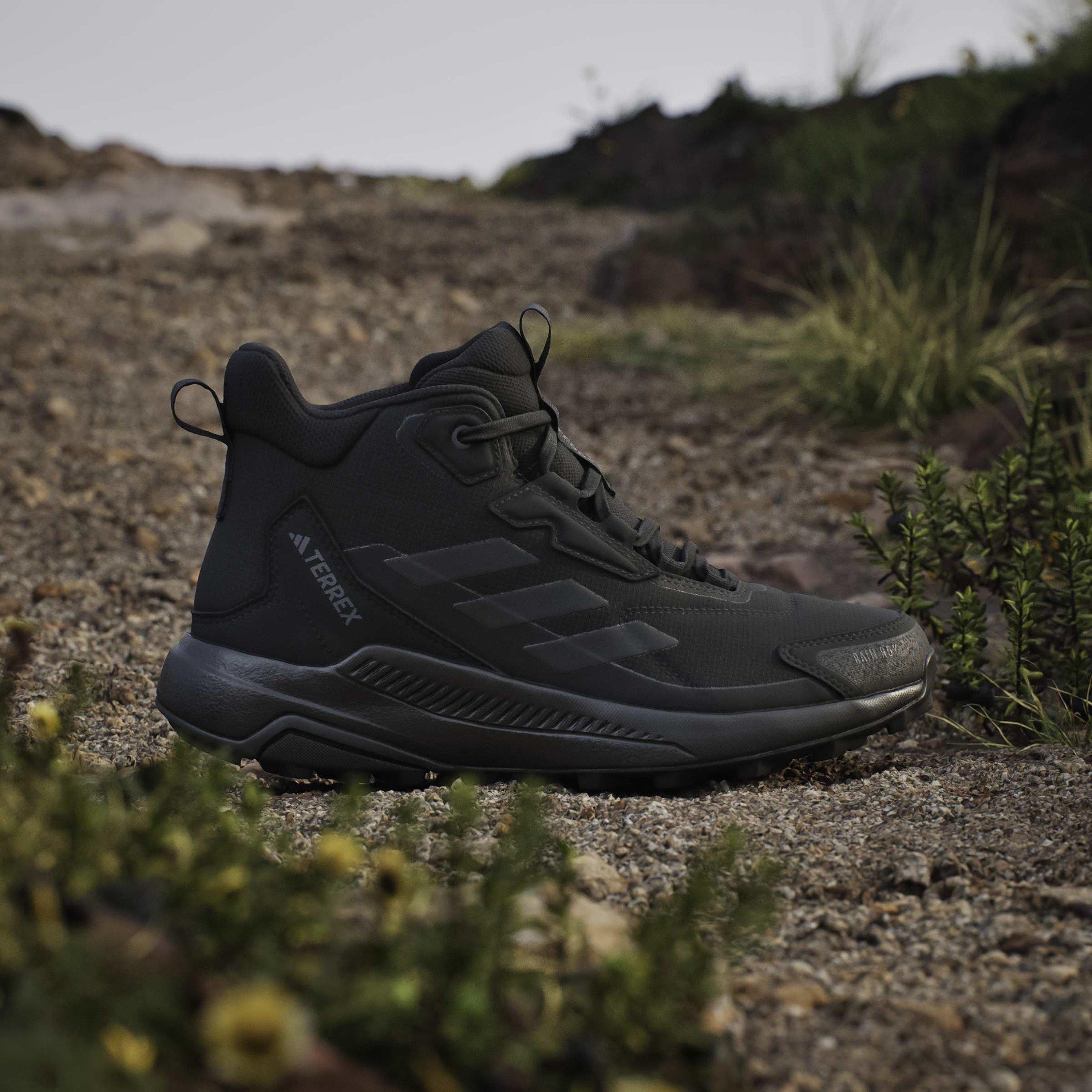 Black - adidas - Terrex Anylander Mid Rain.Rdy Hiking Shoes Womens - 10