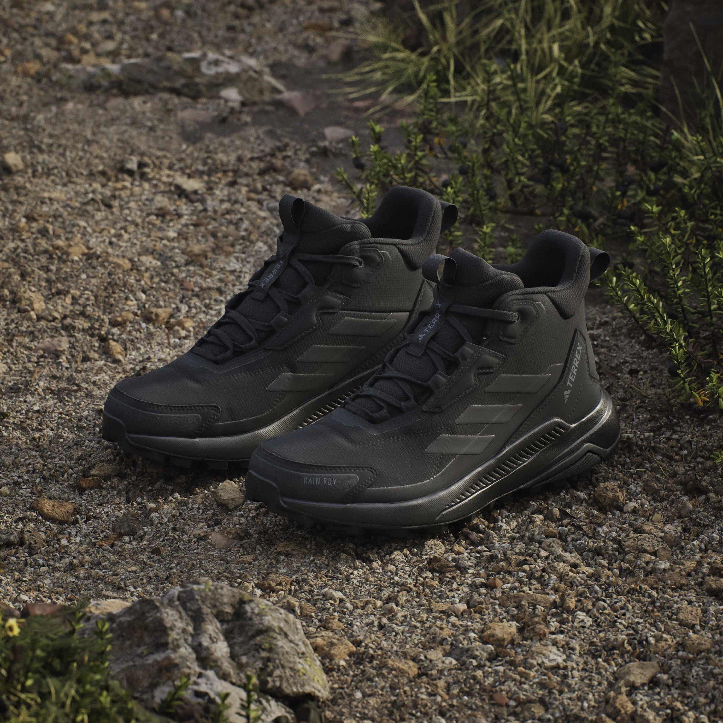 Black - adidas - Terrex Anylander Mid Rain.Rdy Hiking Shoes Womens - 12