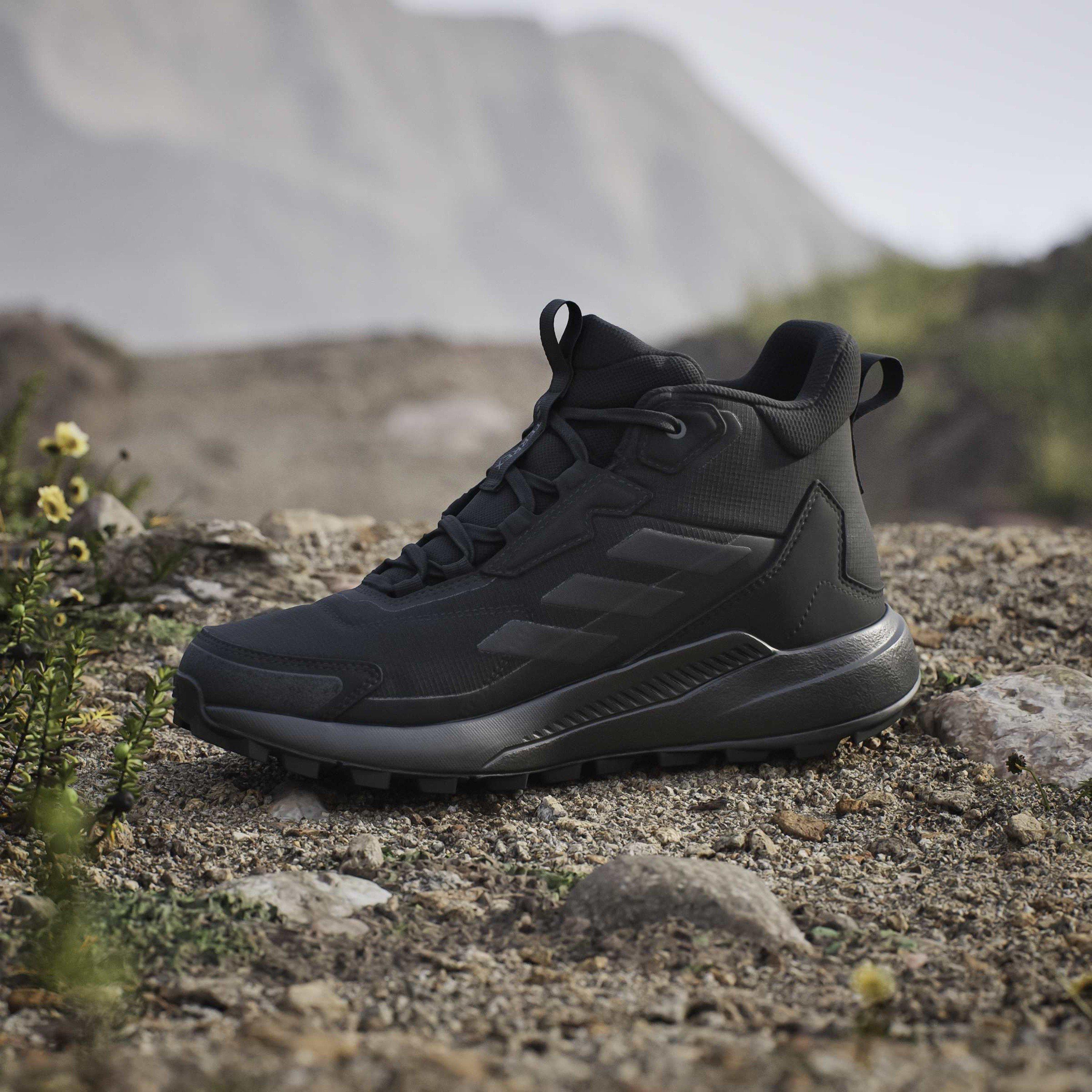 Black - adidas - Terrex Anylander Mid Rain.Rdy Hiking Shoes Womens - 14