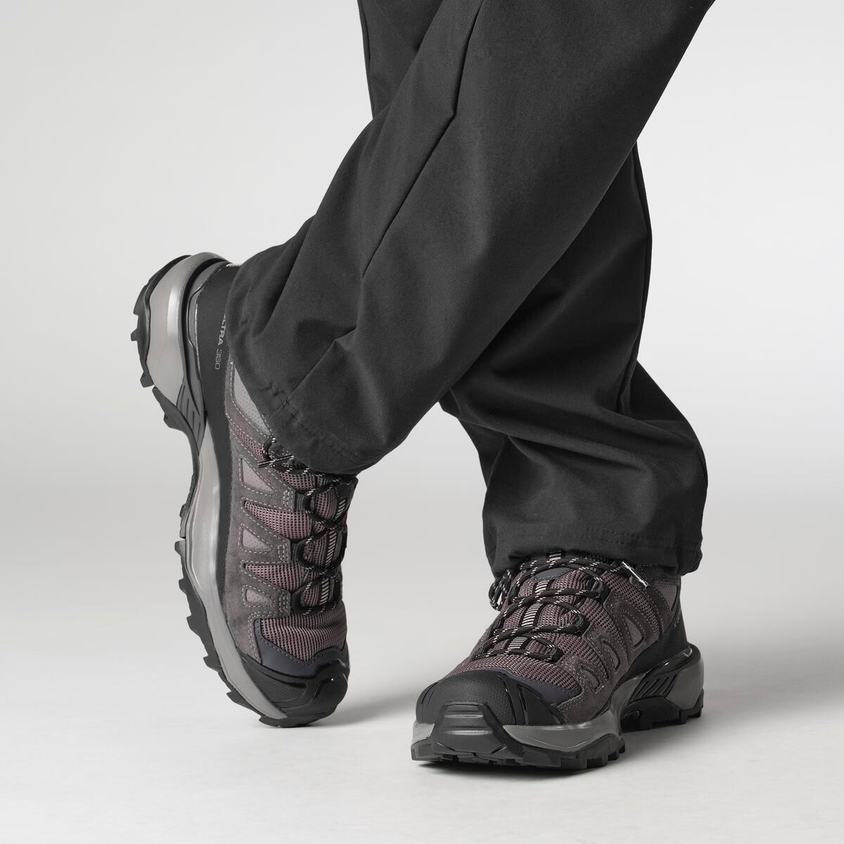 Haai - Salomon - X Ultra 360 Leather GTX Hiking Boots Womens - 5