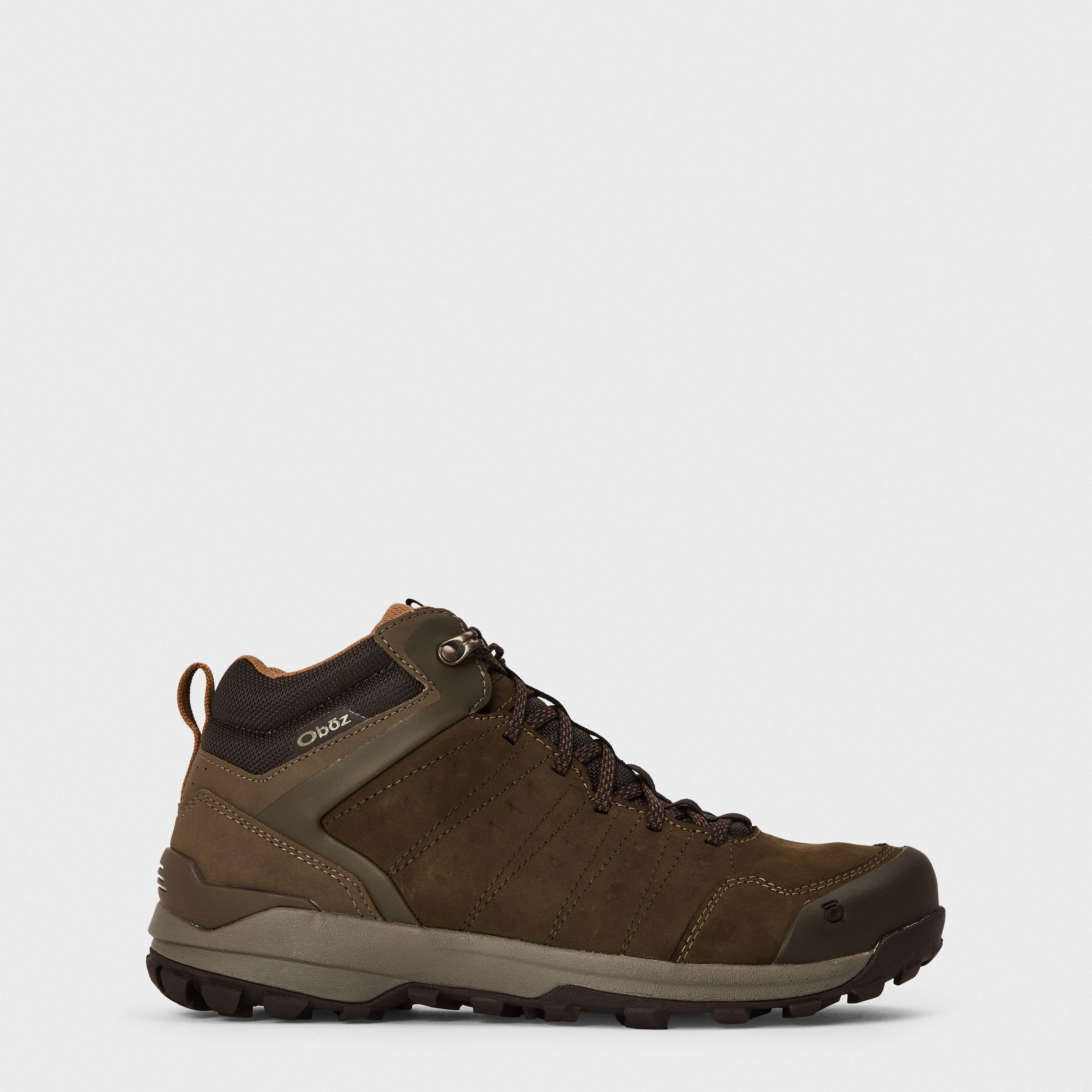 Cedar Brown - Oboz - Men's Sypes Wide Leather Waterproof Hiking Boots - 1