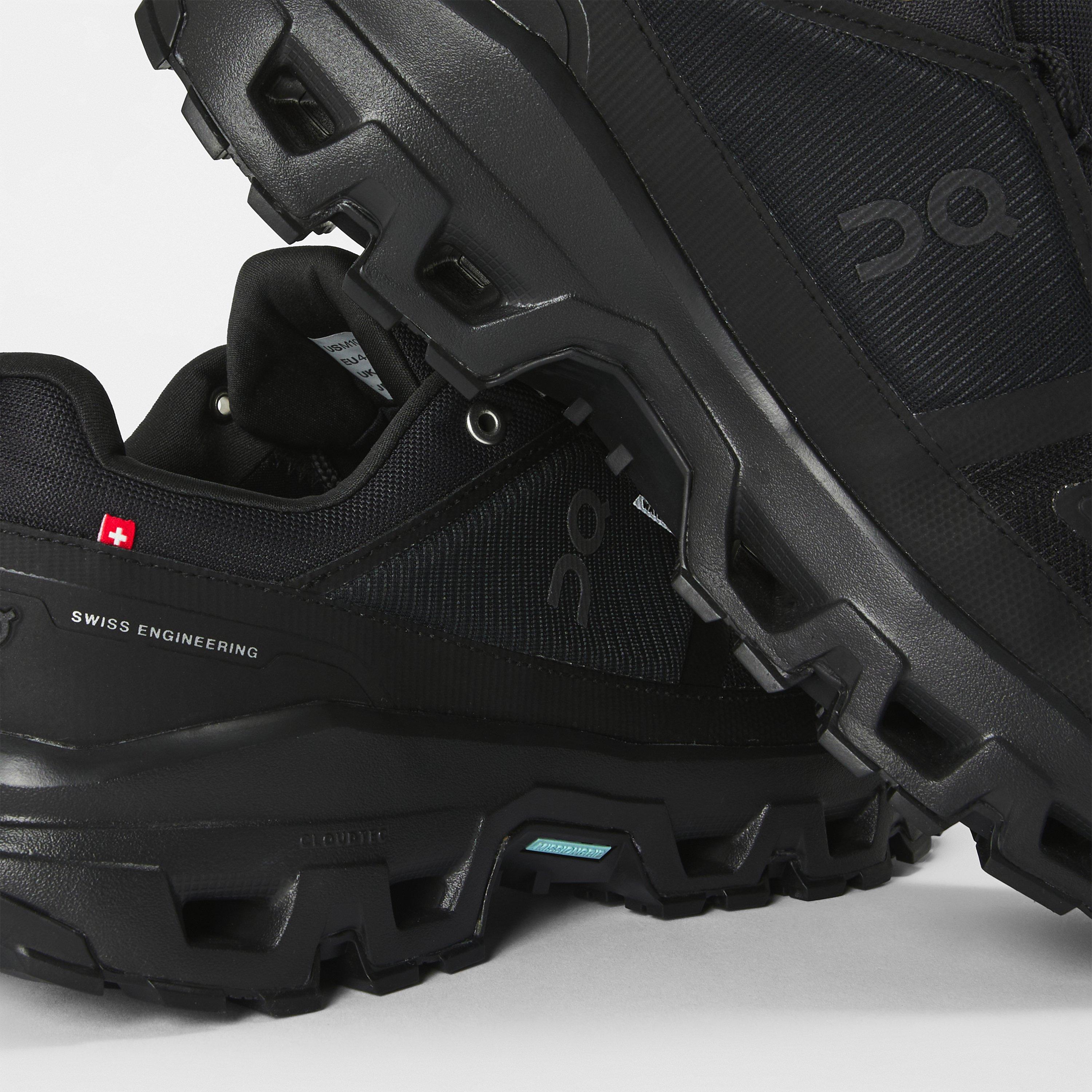 Black Black - On - Men's Cloudrock Low Waterproof Off-Road Trail Running Shoes - 4