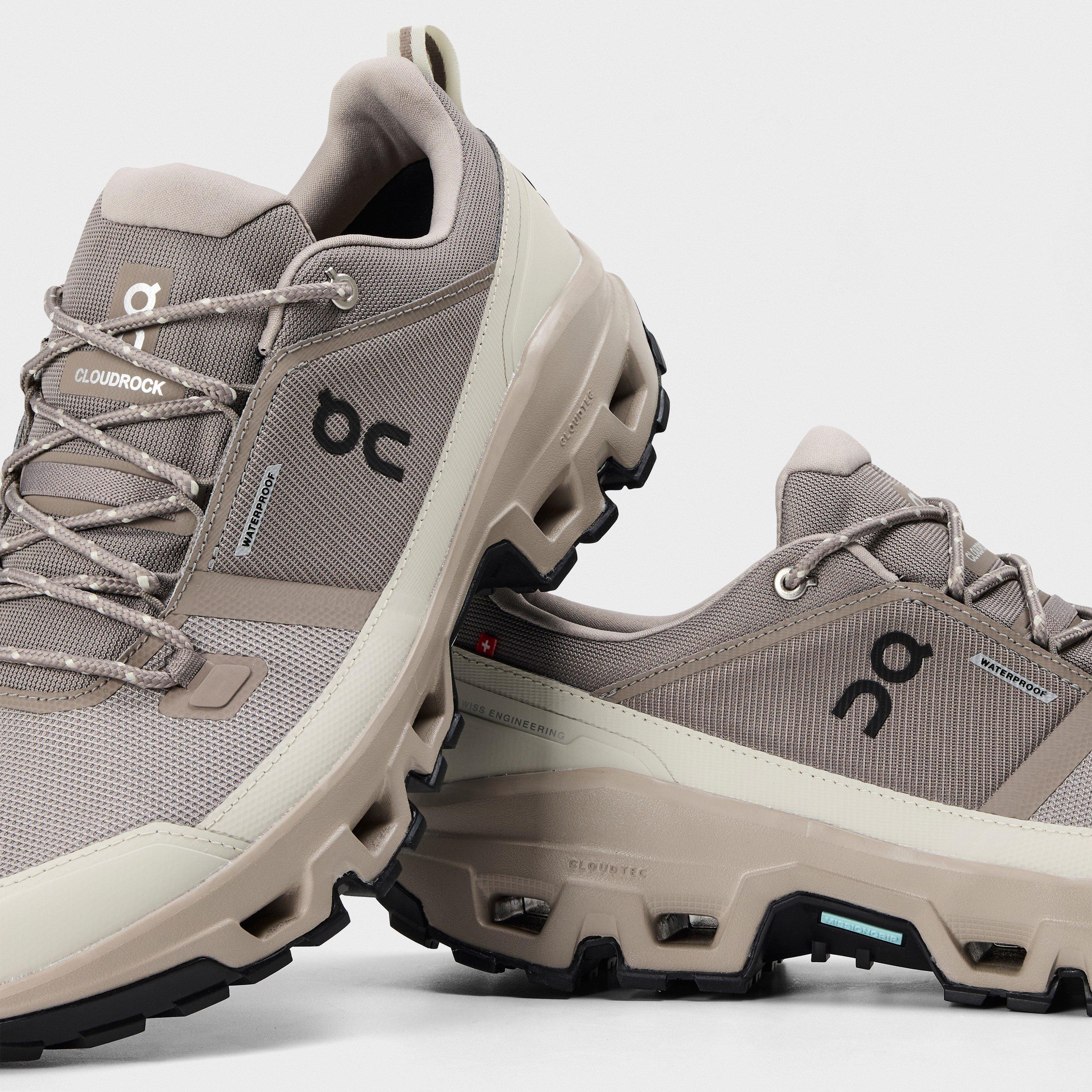 Cinder Fog - On - Men's Cloudrock Low Waterproof Off-Road Trail Running Shoes - 4