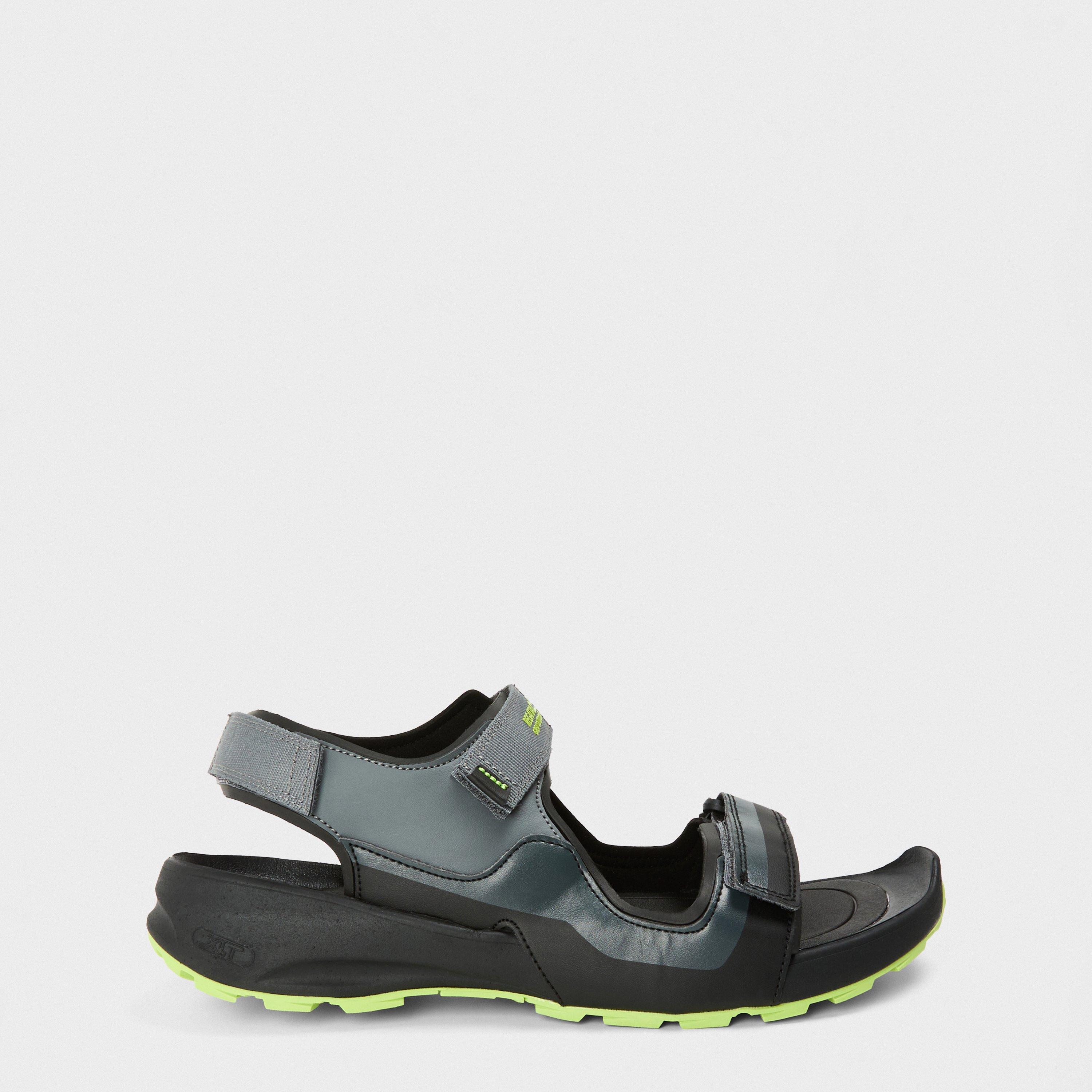 Black/Lime - Regatta - Men's Samaris Adjustable Walking Sandals - 1