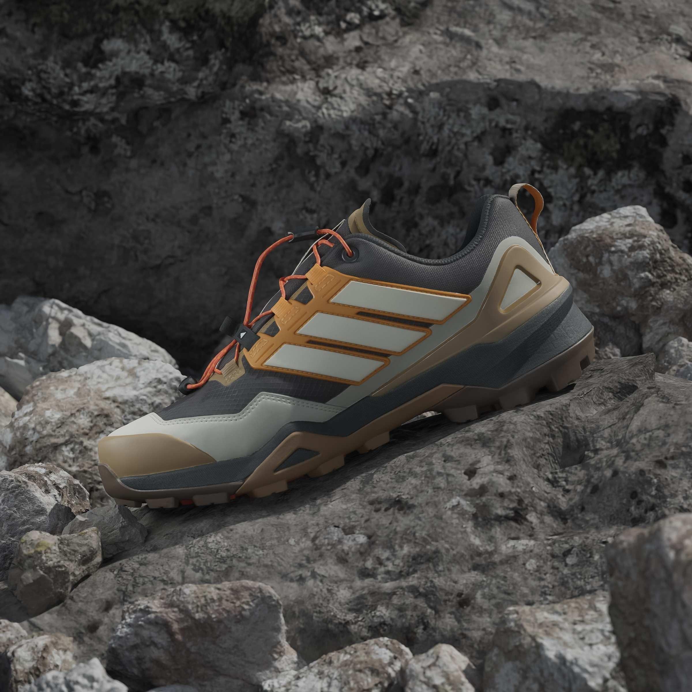 Carbon/White - adidas - Terrex Skychaser GORE-TEX Hiking Shoes Mens - 14