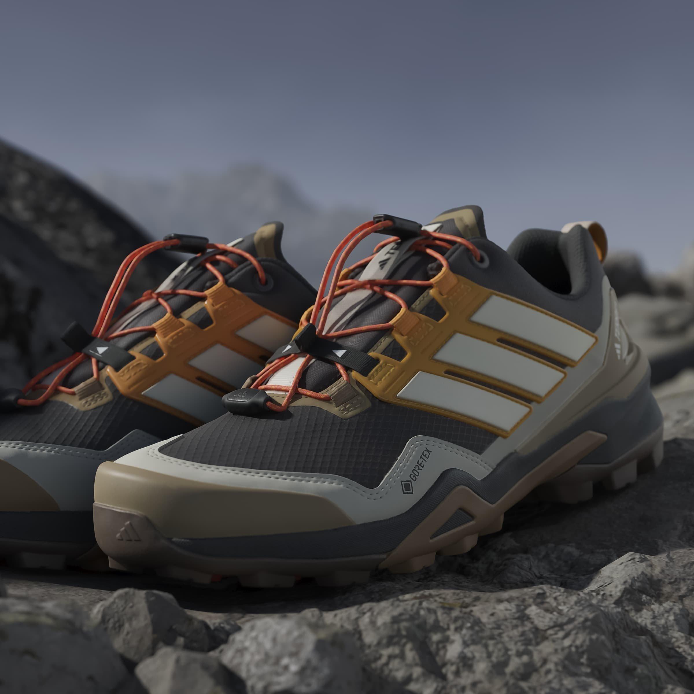 Carbon/White - adidas - Terrex Skychaser GORE-TEX Hiking Shoes Mens - 16