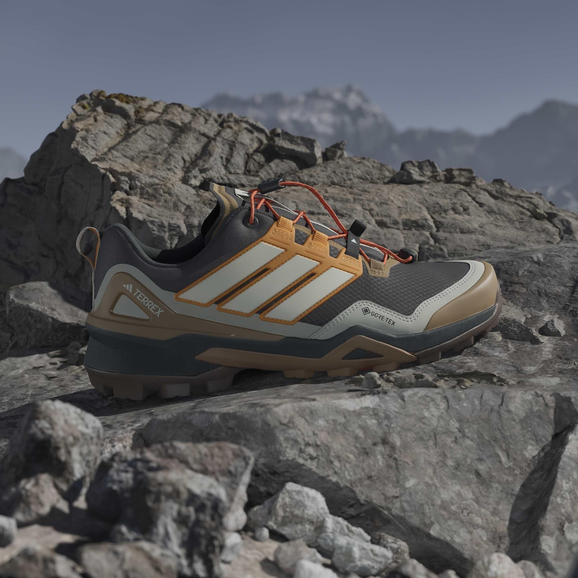 Carbon/White - adidas - Terrex Skychaser GORE-TEX Hiking Shoes Mens - 10