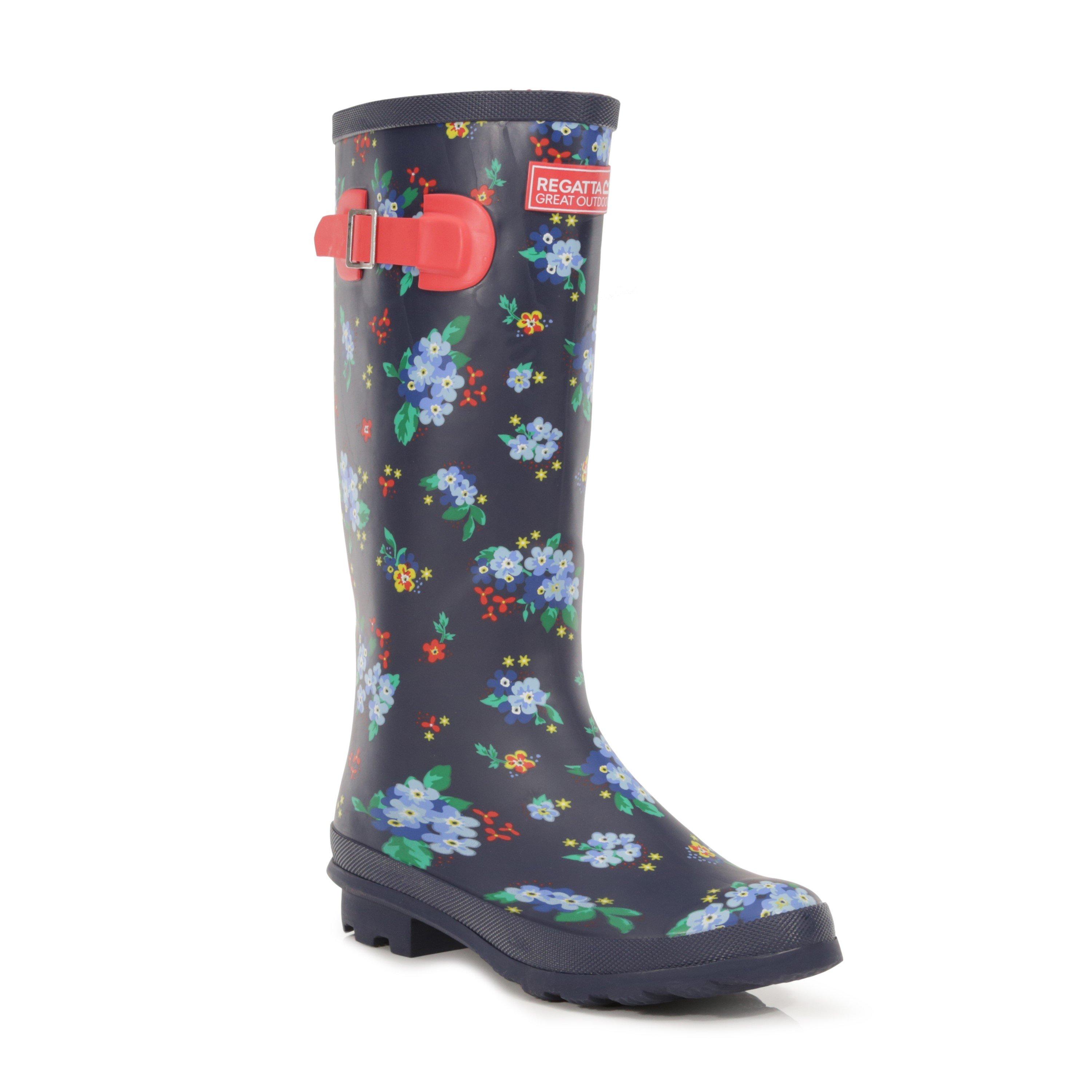 Navy/RebelRd - Regatta - Women's Ly Fairweath Wellies - 1