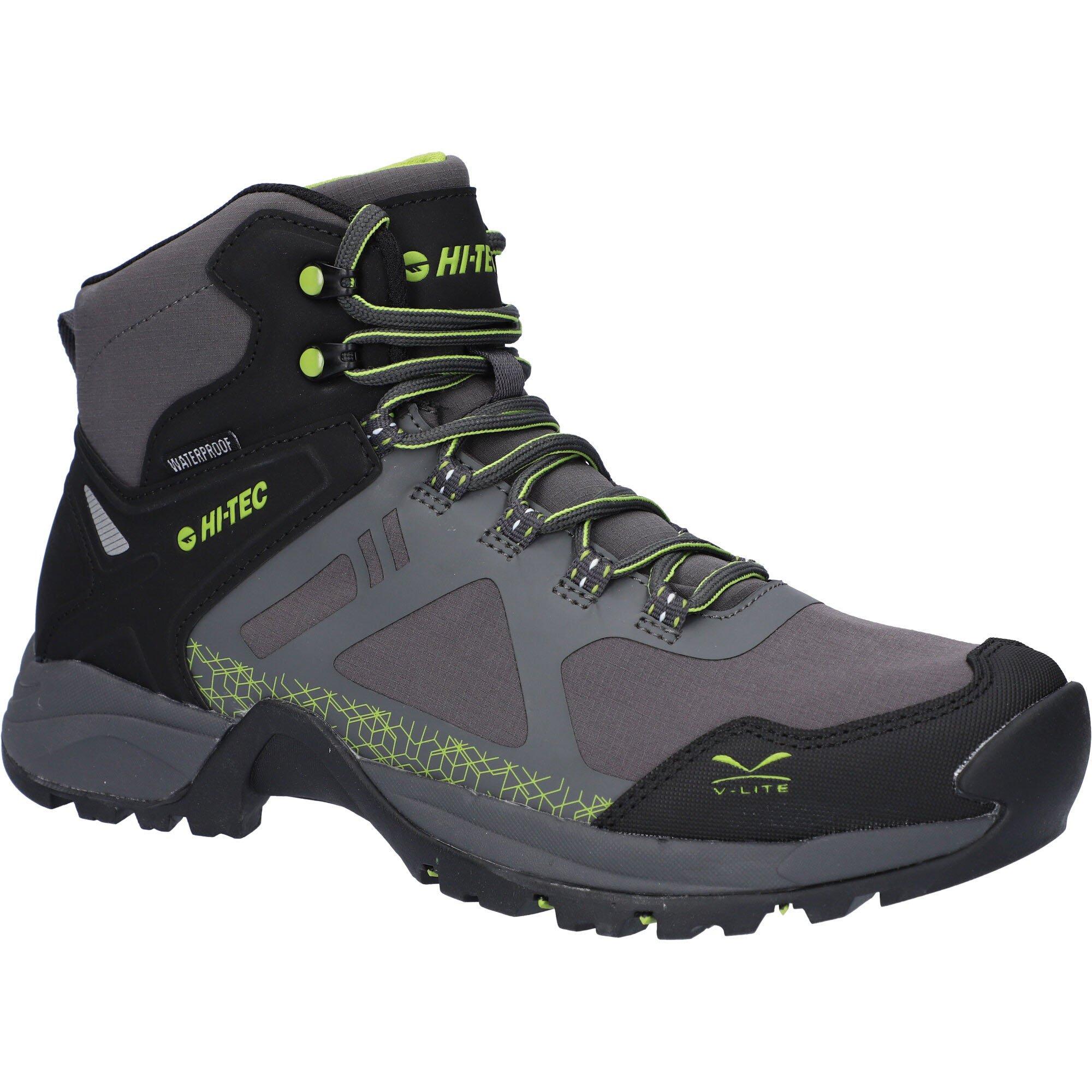 Grey/Lime - Hi Tec - Men's Waterproof Hiking Boot - 1