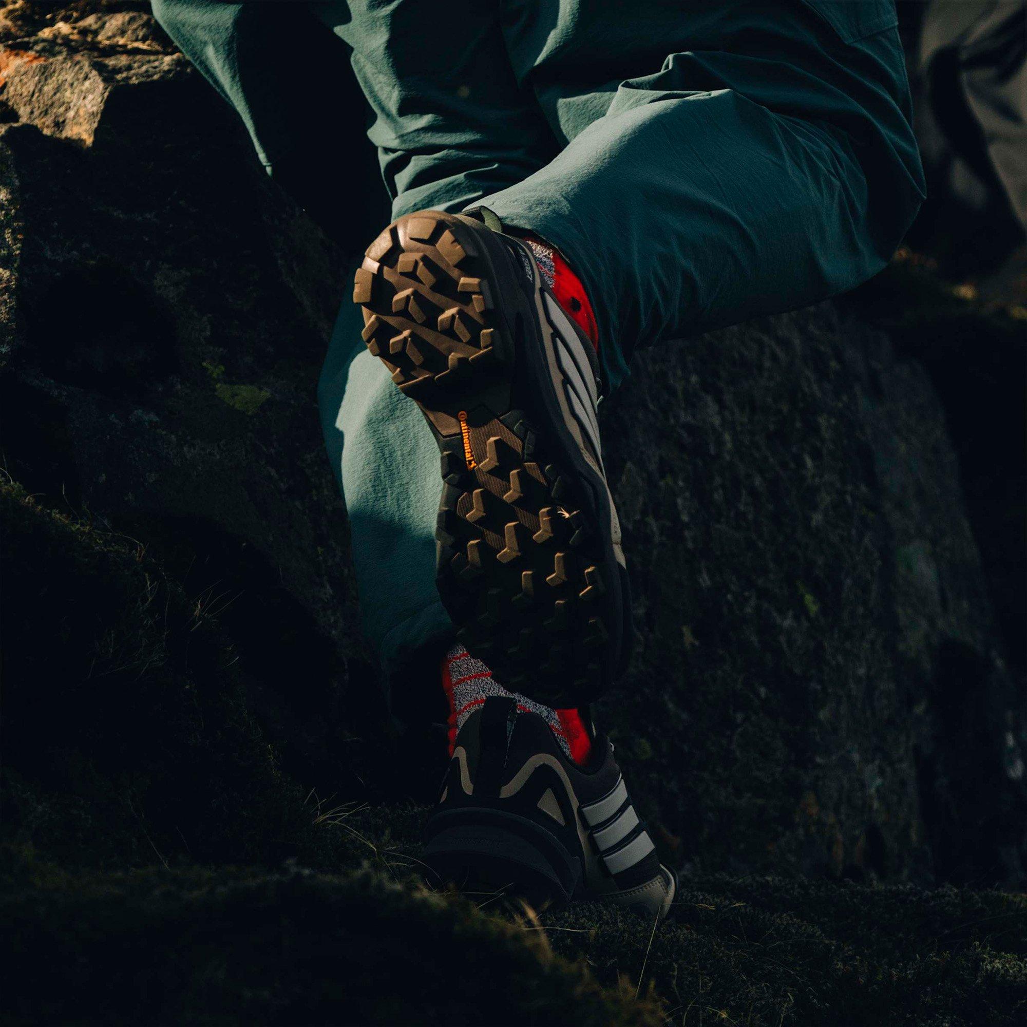 Earth/Grey/Aqua - adidas - Terrex Skychaser GORE-TEX Womens Hiking Shoes - 11