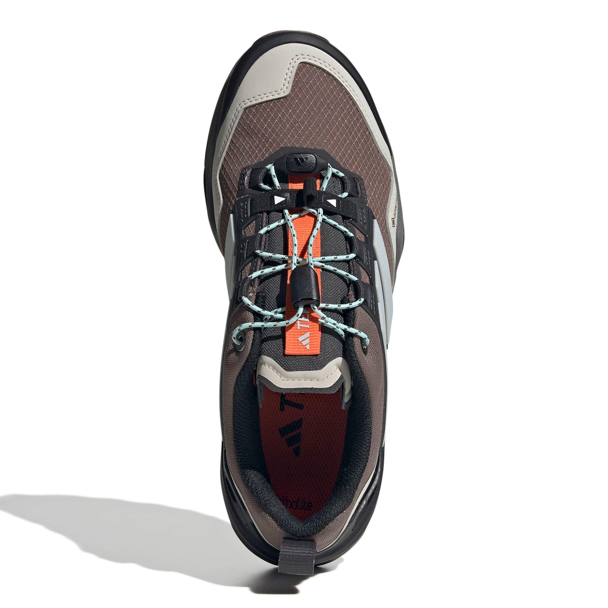 Earth/Grey/Aqua - adidas - Terrex Skychaser GORE-TEX Womens Hiking Shoes - 3