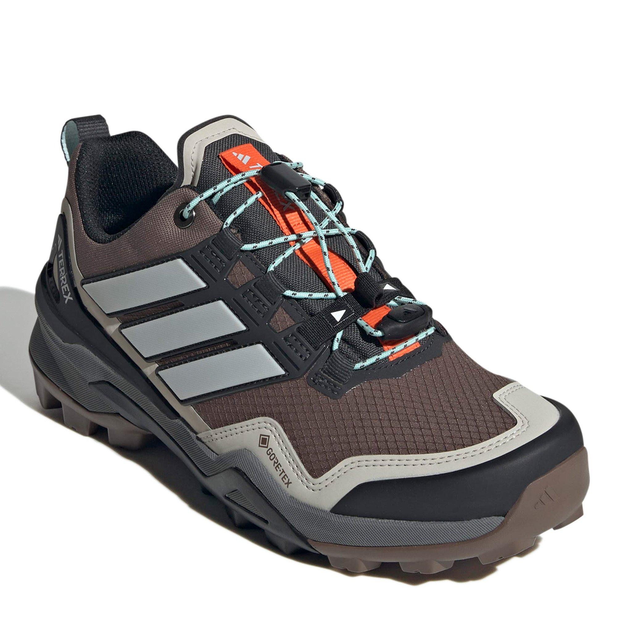 Earth/Grey/Aqua - adidas - Terrex Skychaser GORE-TEX Womens Hiking Shoes - 5