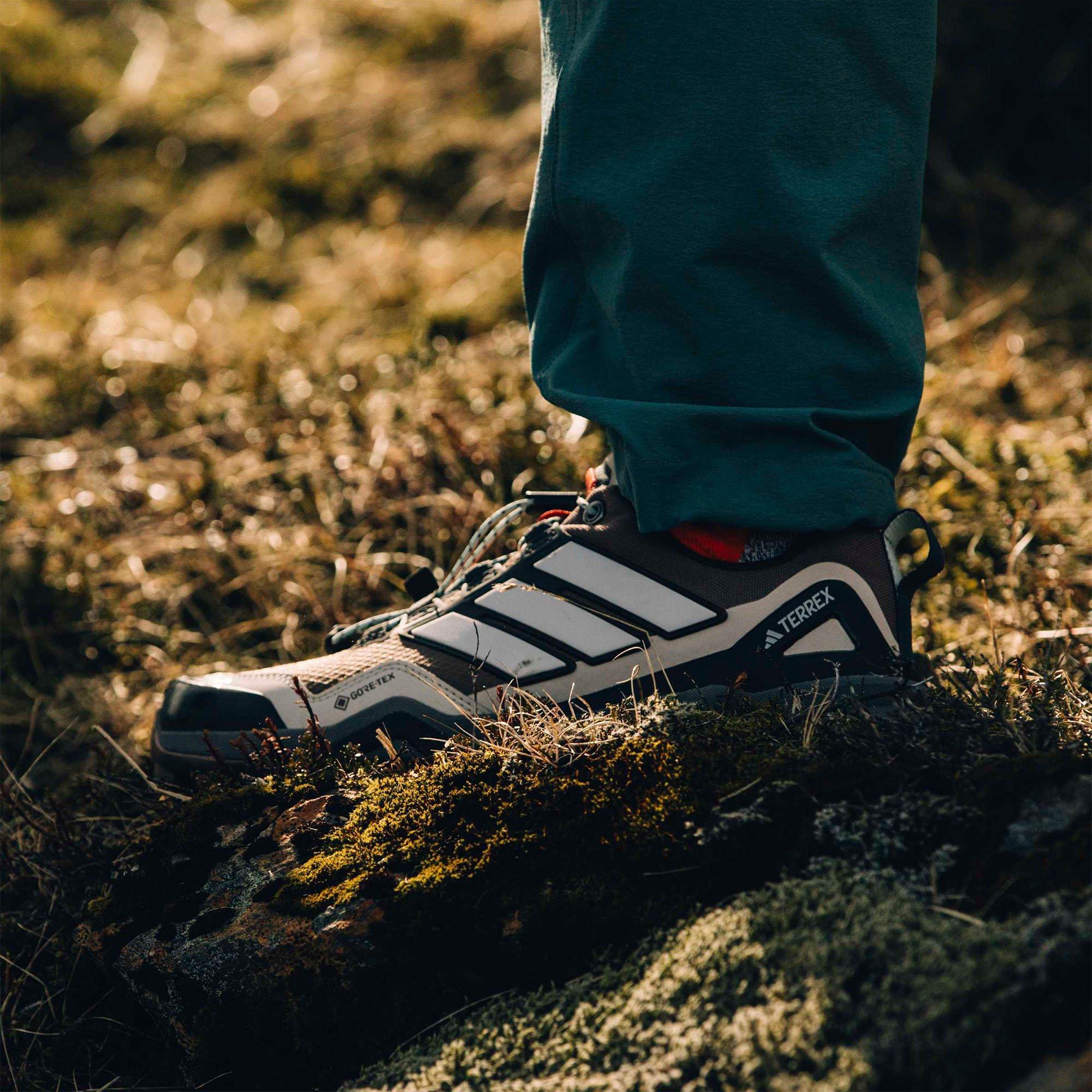 Earth/Grey/Aqua - adidas - Terrex Skychaser GORE-TEX Womens Hiking Shoes - 9