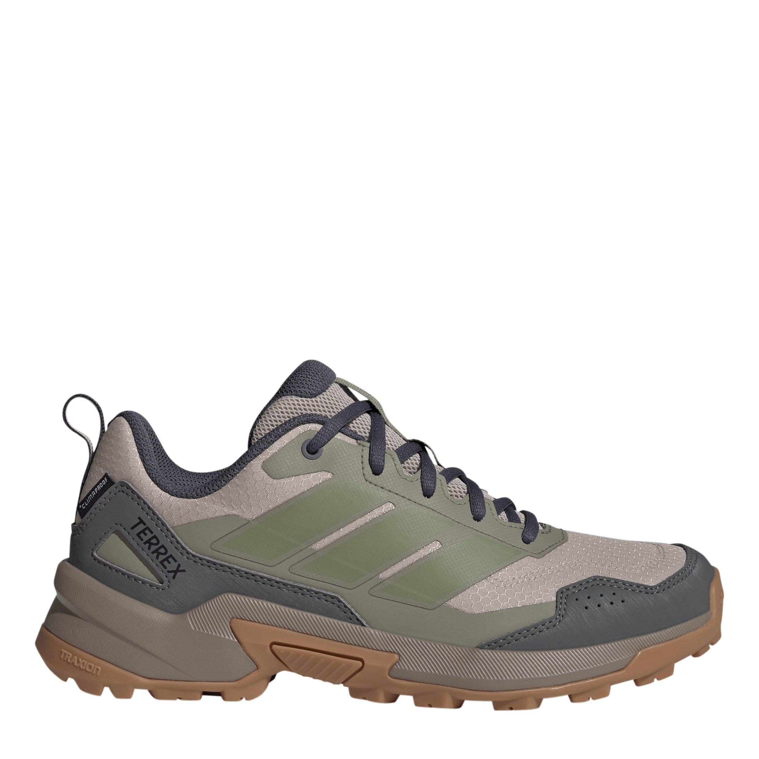Adidas Women's Waterproof Hiking Boots - Taupe/Grn/Clay - 7 (40.7)
