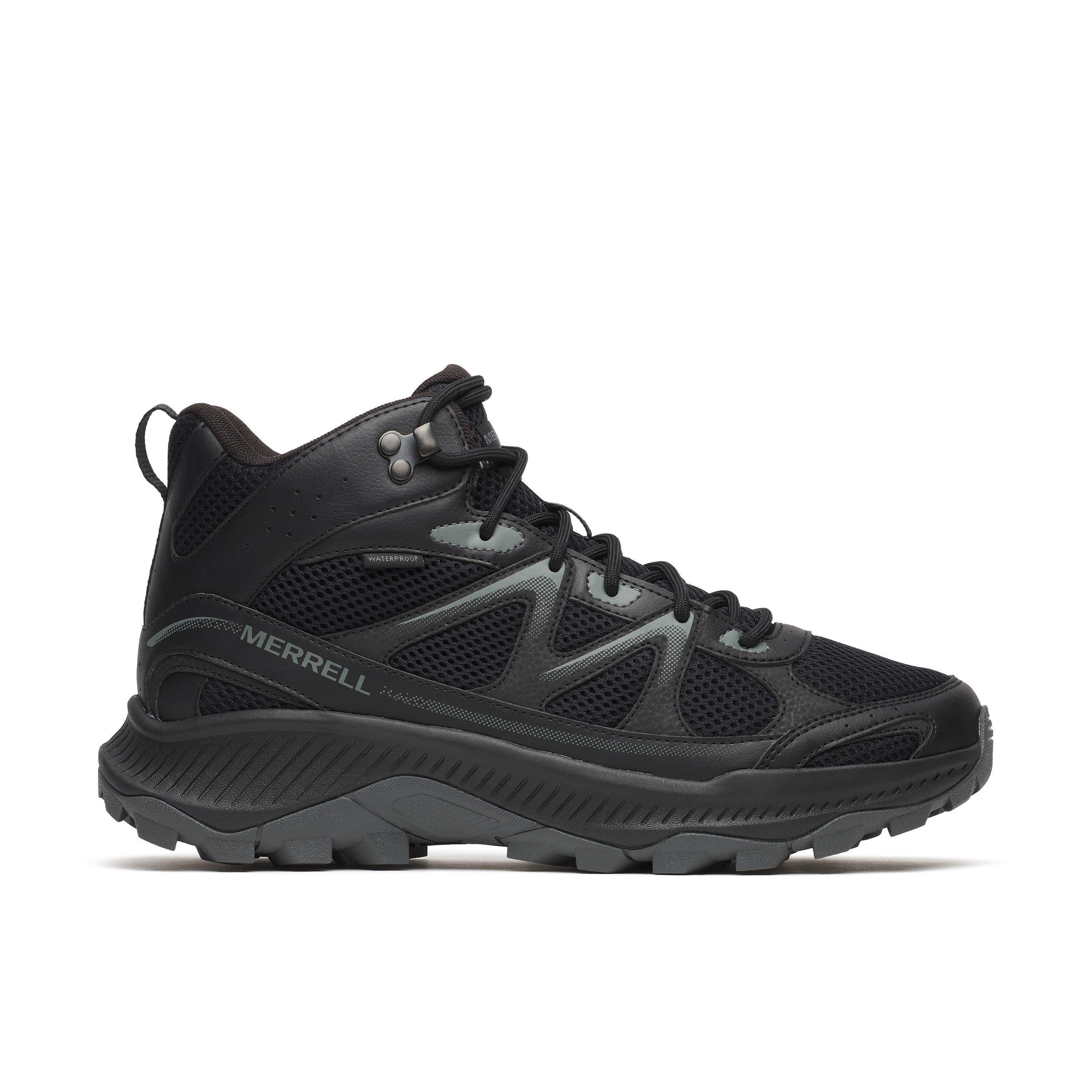 Merrell Men's Tempo Waterproof Hiking Boots - Black - 10 (44.5)