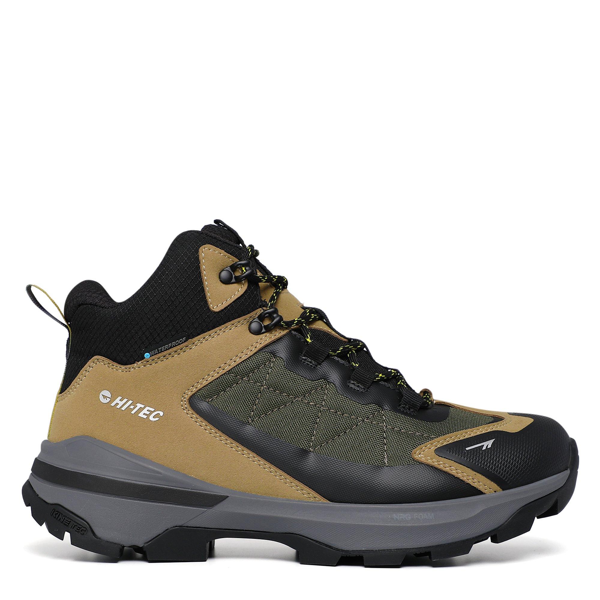 Taupe/Evergreen - Hi Tec - Cascade Waterproof Mens Hiking Boots