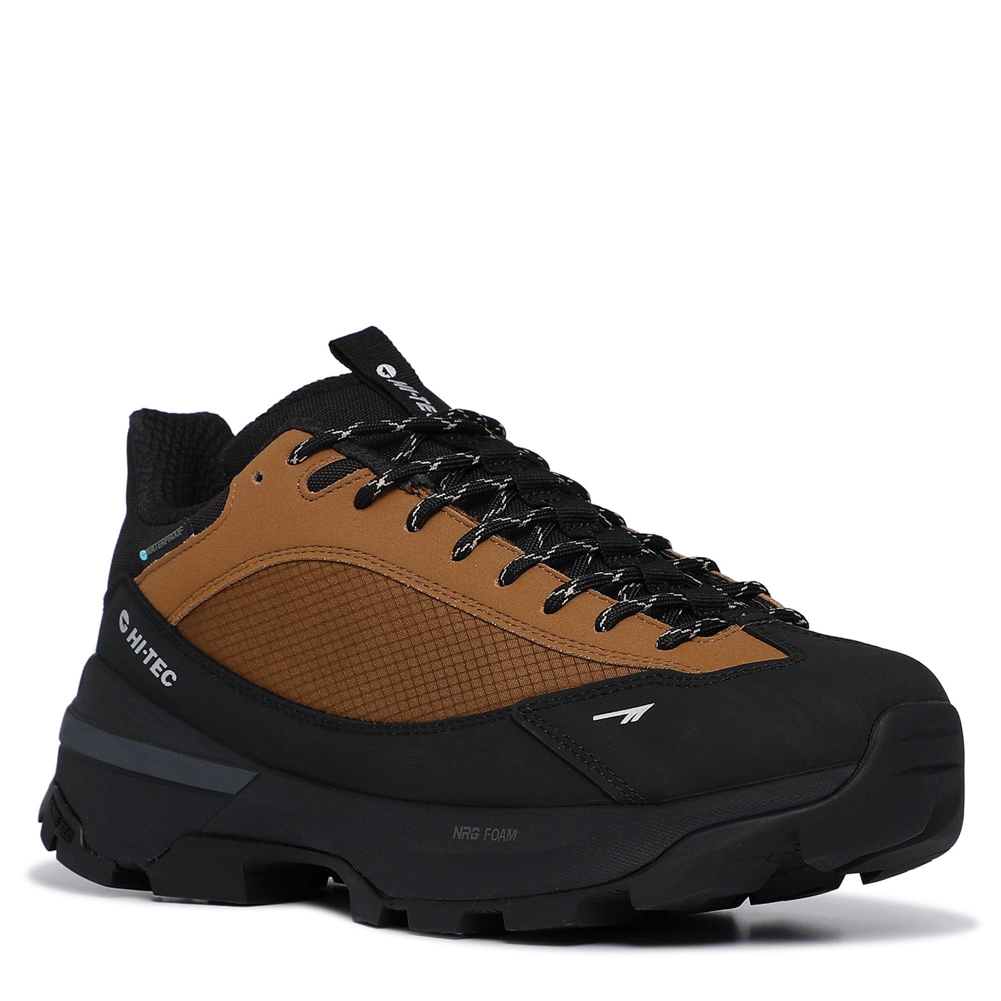 Chestnut/Black - Hi Tec - Crest Waterproof Mens Hiking Shoes - 4