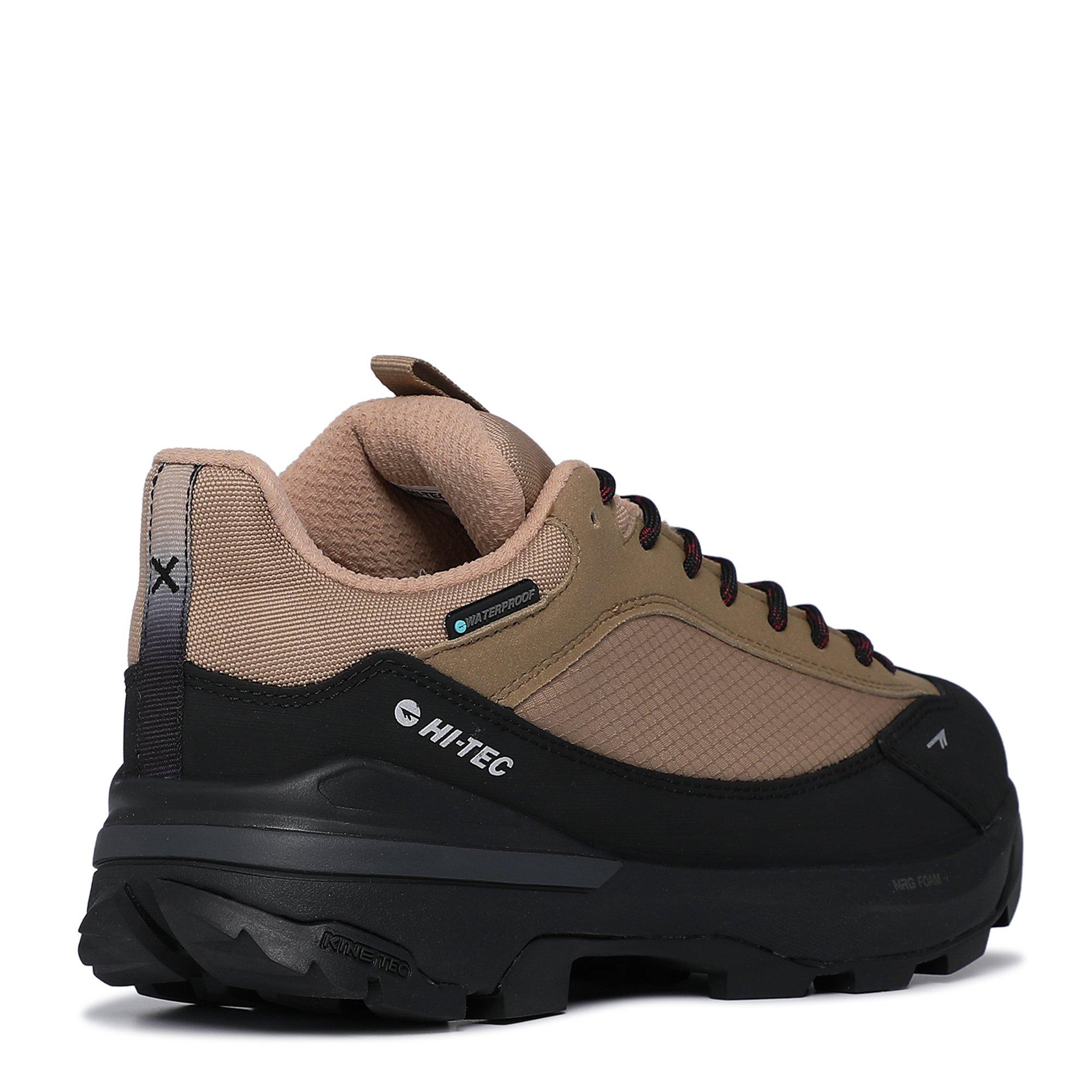 Taupe/Black - Hi Tec - Crest Waterproof Womens Hiking Shoes - 5