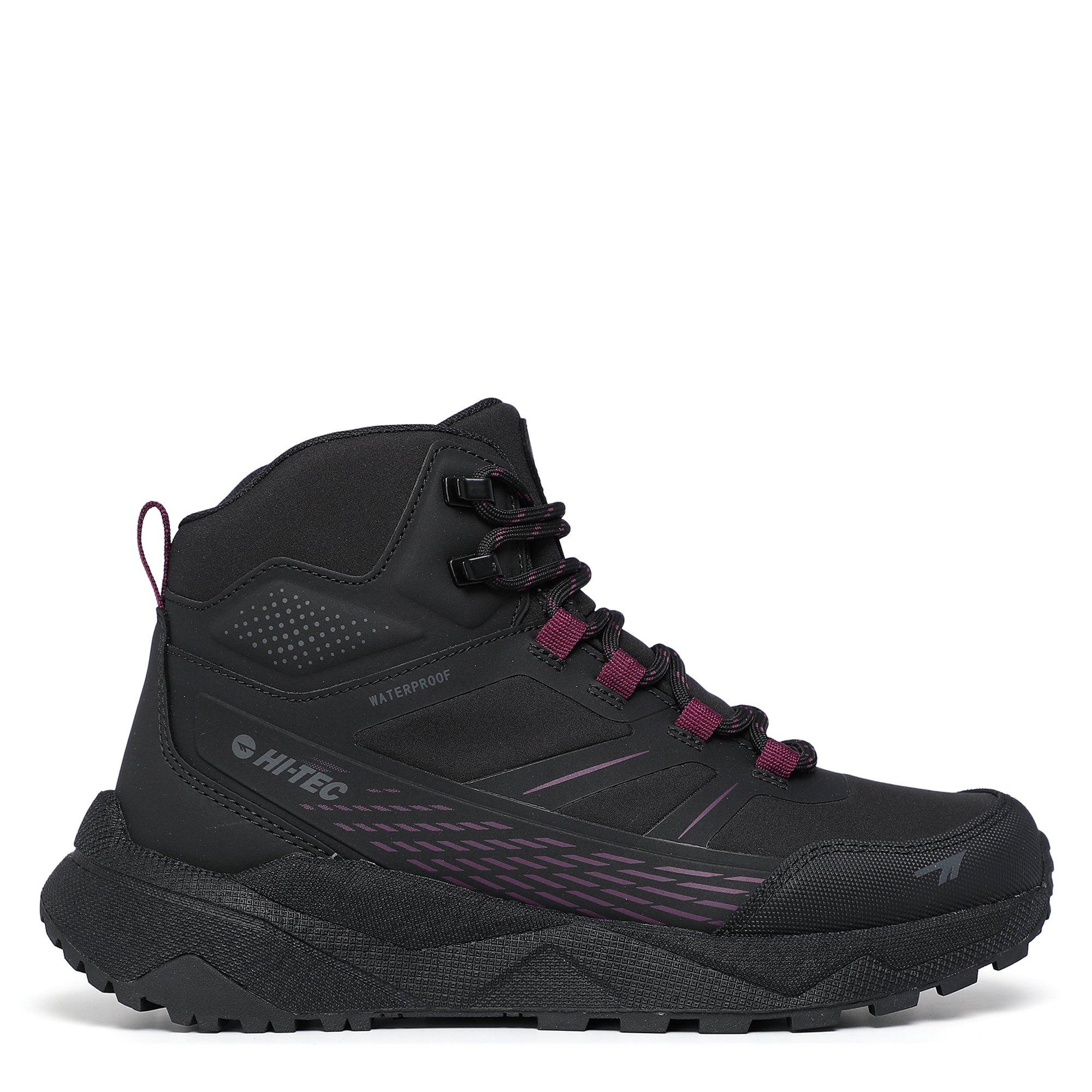 Blk/GrpeWine - Hi Tec - Women's Waterproof Hiking Boots