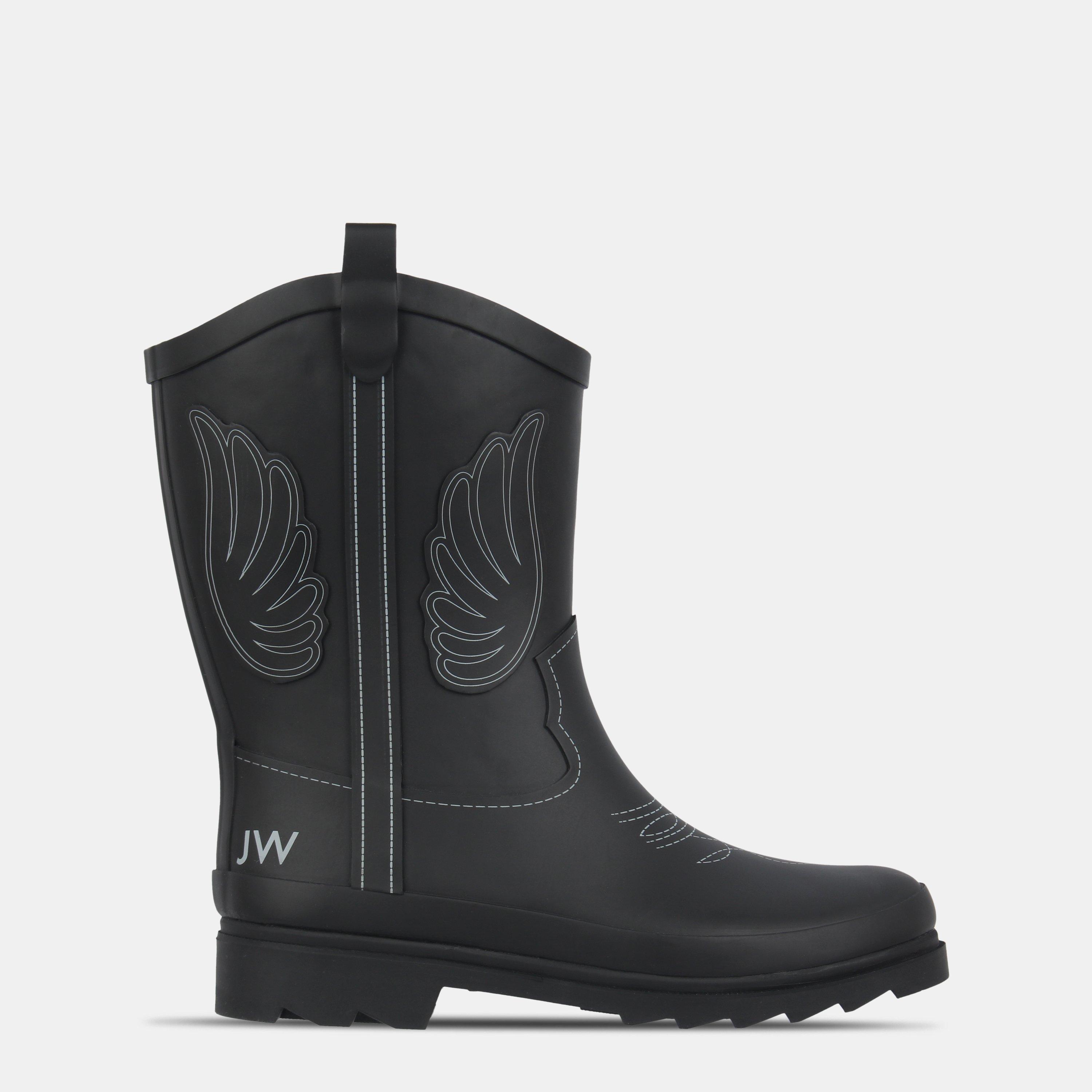 Black - Jack Wills - Womens Cowboy Waterproof Wellingtons - 1