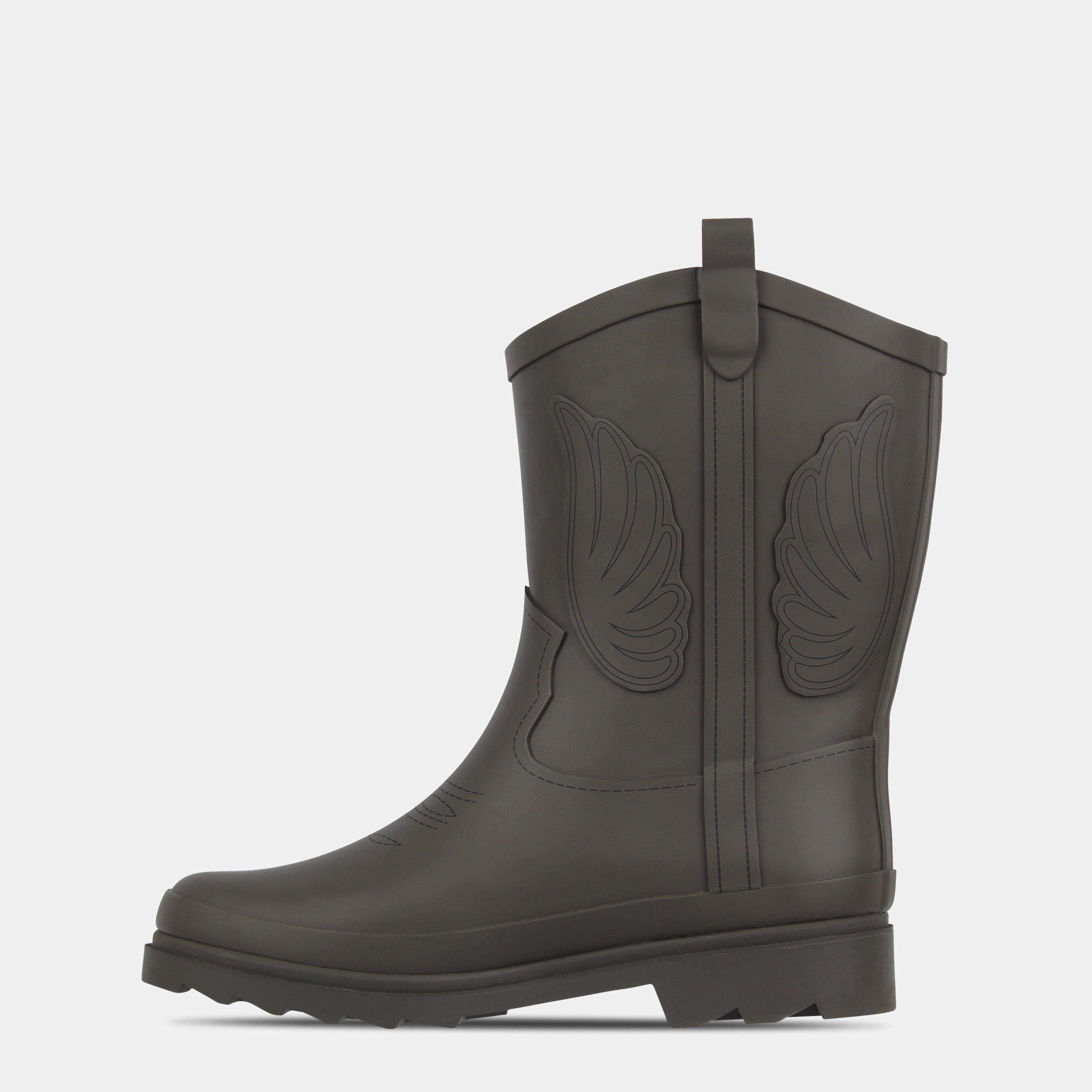 Dark Brown - Jack Wills - Womens Cowboy Waterproof Wellingtons - 2