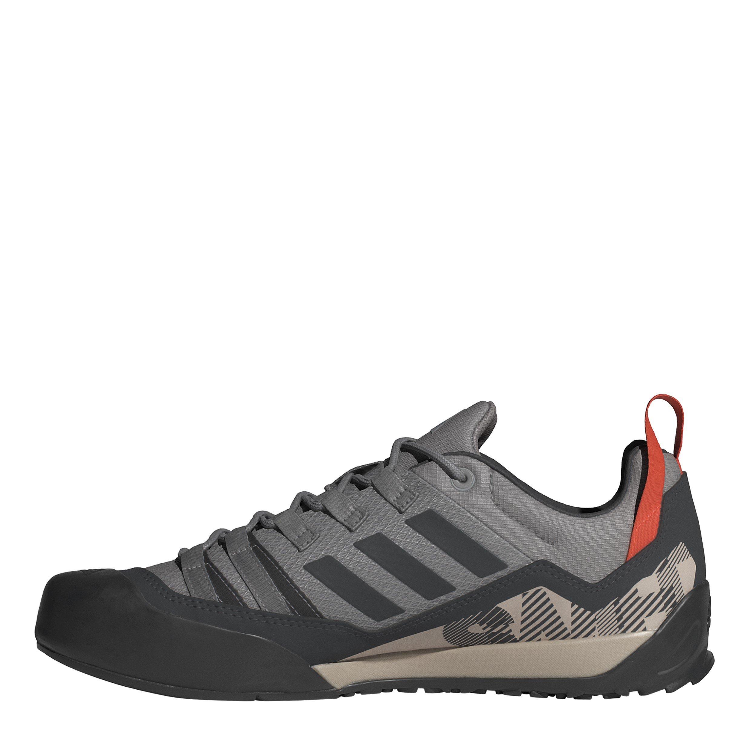 Solid Grey/Carb - adidas - Adults Terrex Swift Solo Non Waterproof Hiking Boots - 2