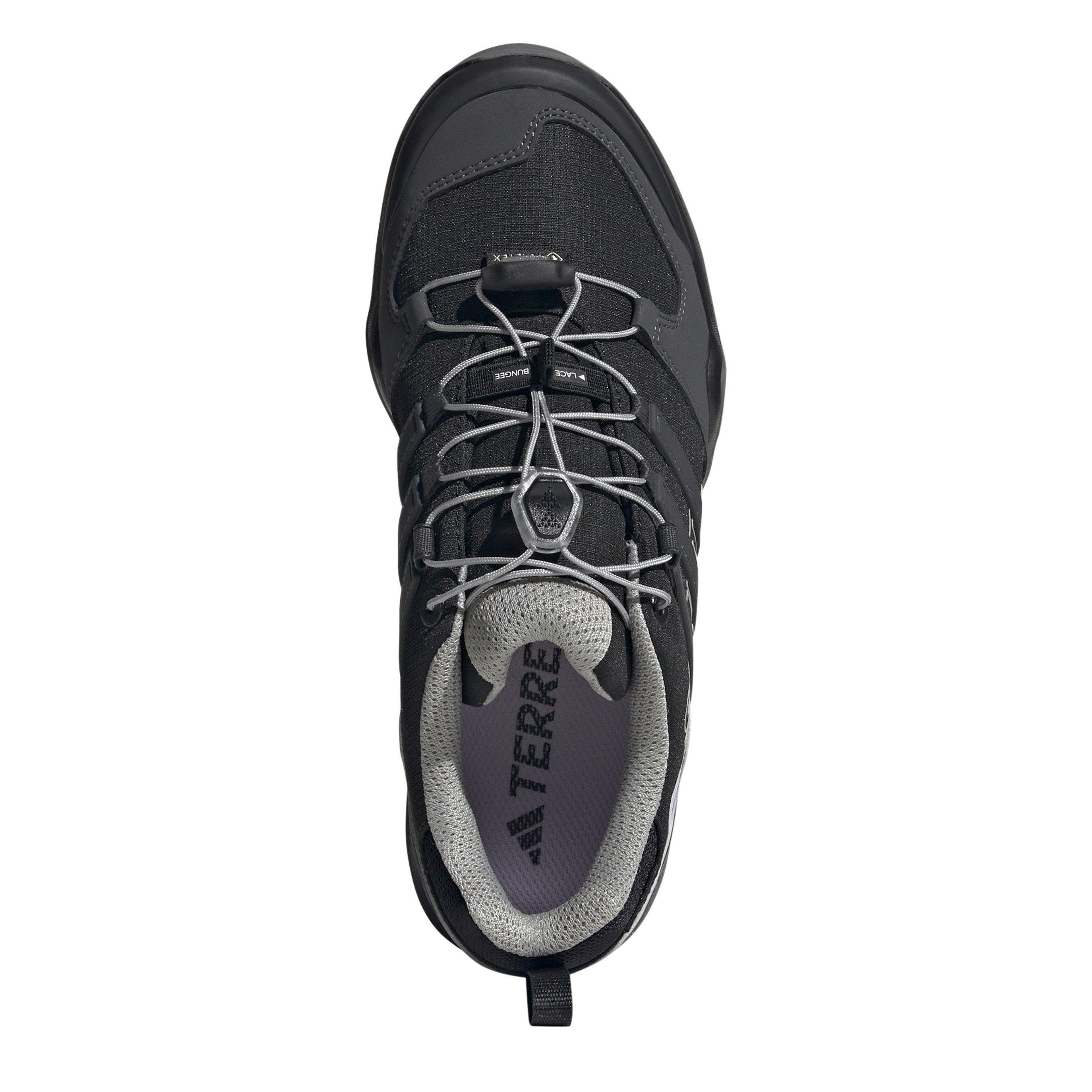 Black/Solid Gre - adidas - Terrex Swift Gore-Tex Waterproof Hiking Shoes - 5